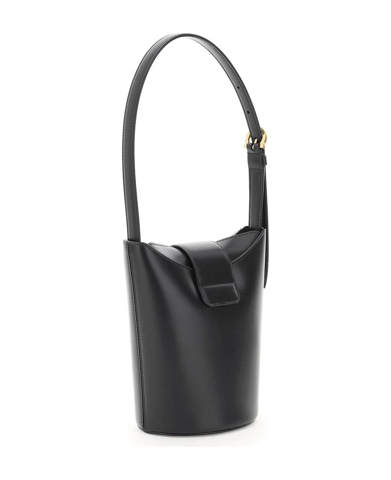 Ferragamo Trifolio Small Bucket Bag - Black
