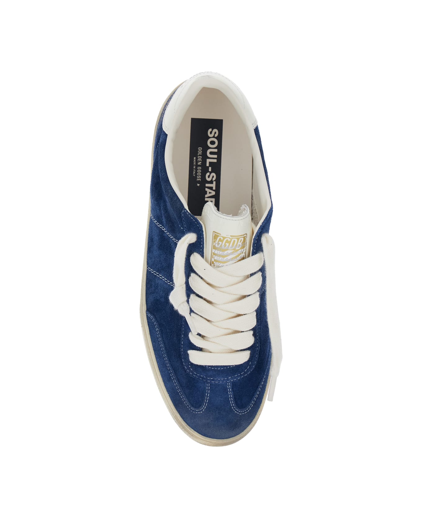 Golden Goose Soul-star Suede Upper Leather Tongue And Heel - Blu