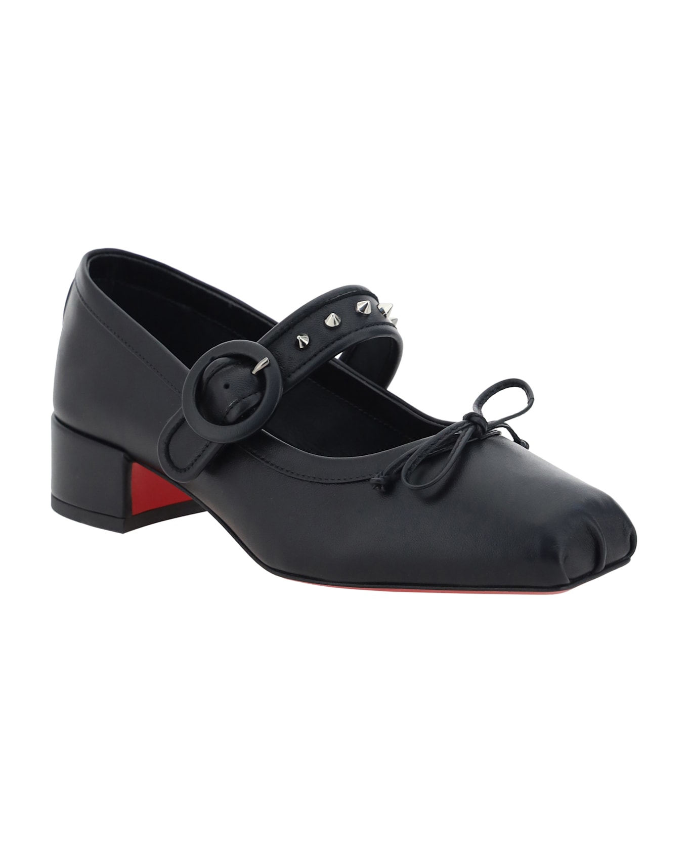 Christian Louboutin Mamastrapita Ballerinas - Black/lin Black フラットシューズ