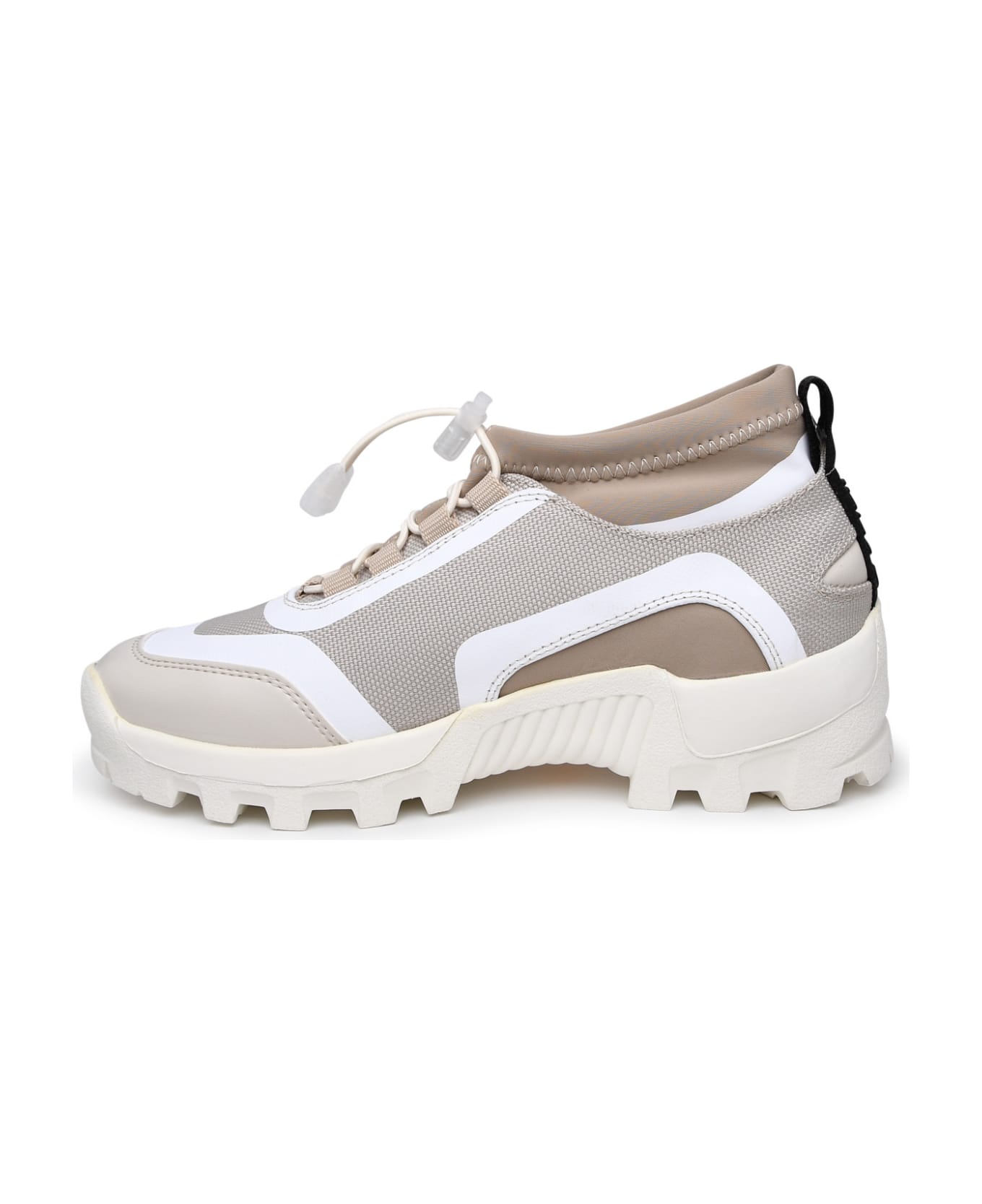 Ganni Performance Two-tone Recycled Polyester Sneakers - Egret
