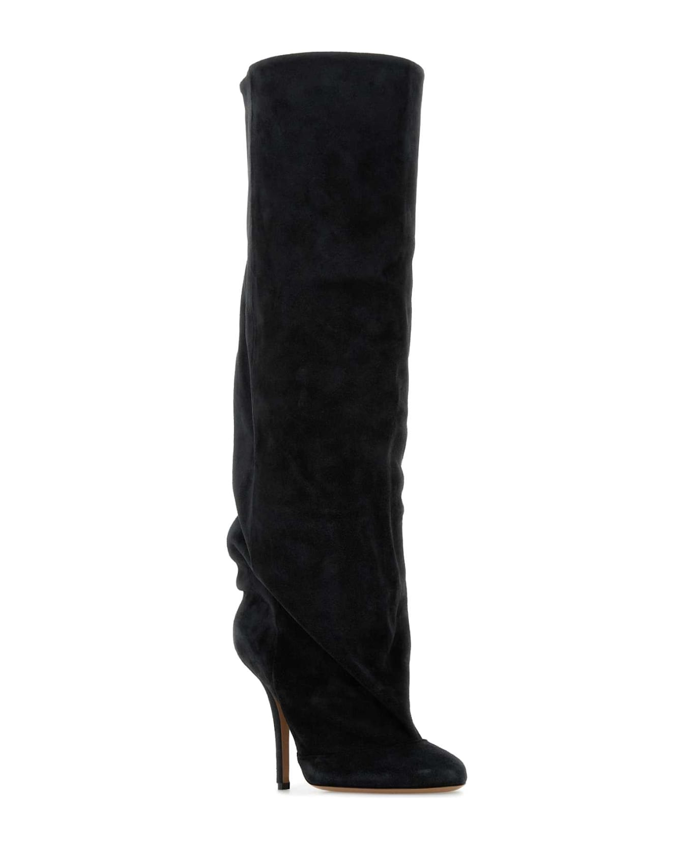 Paris Texas Slate Suede Esther Boots - OFFBLACK