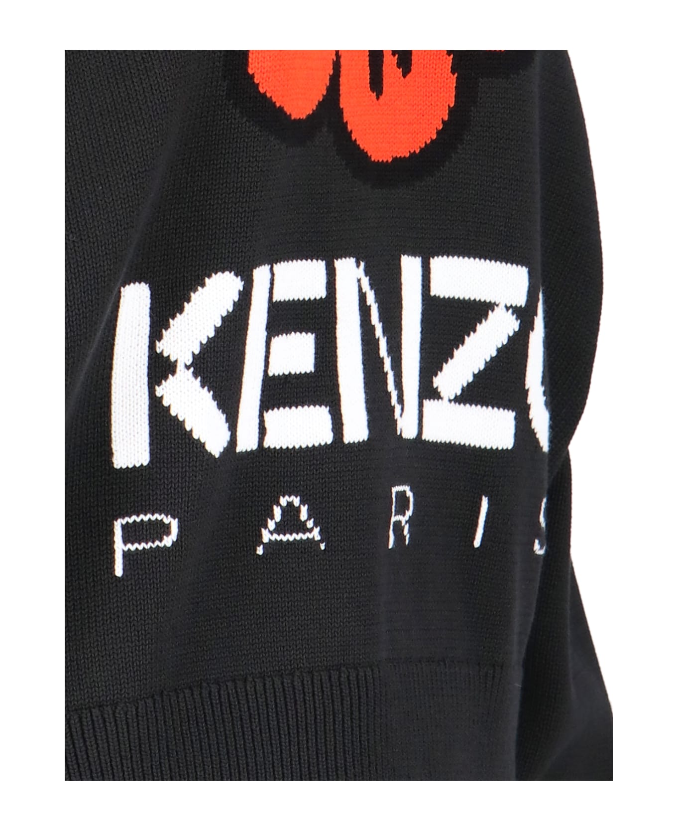 Kenzo Cotton Crew-neck Sweater - black