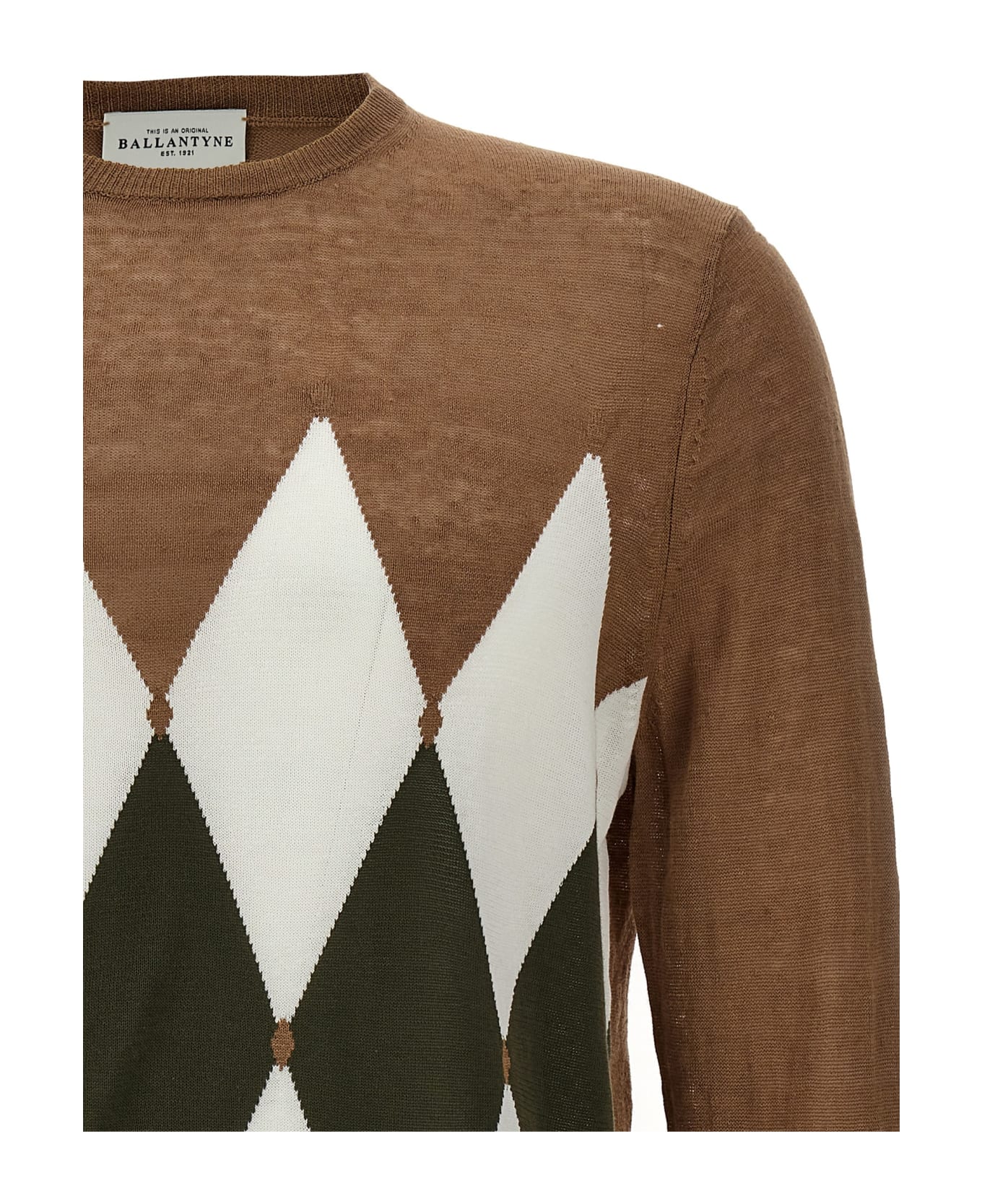 Ballantyne 'argyle' Sweater - Brown ニットウェア