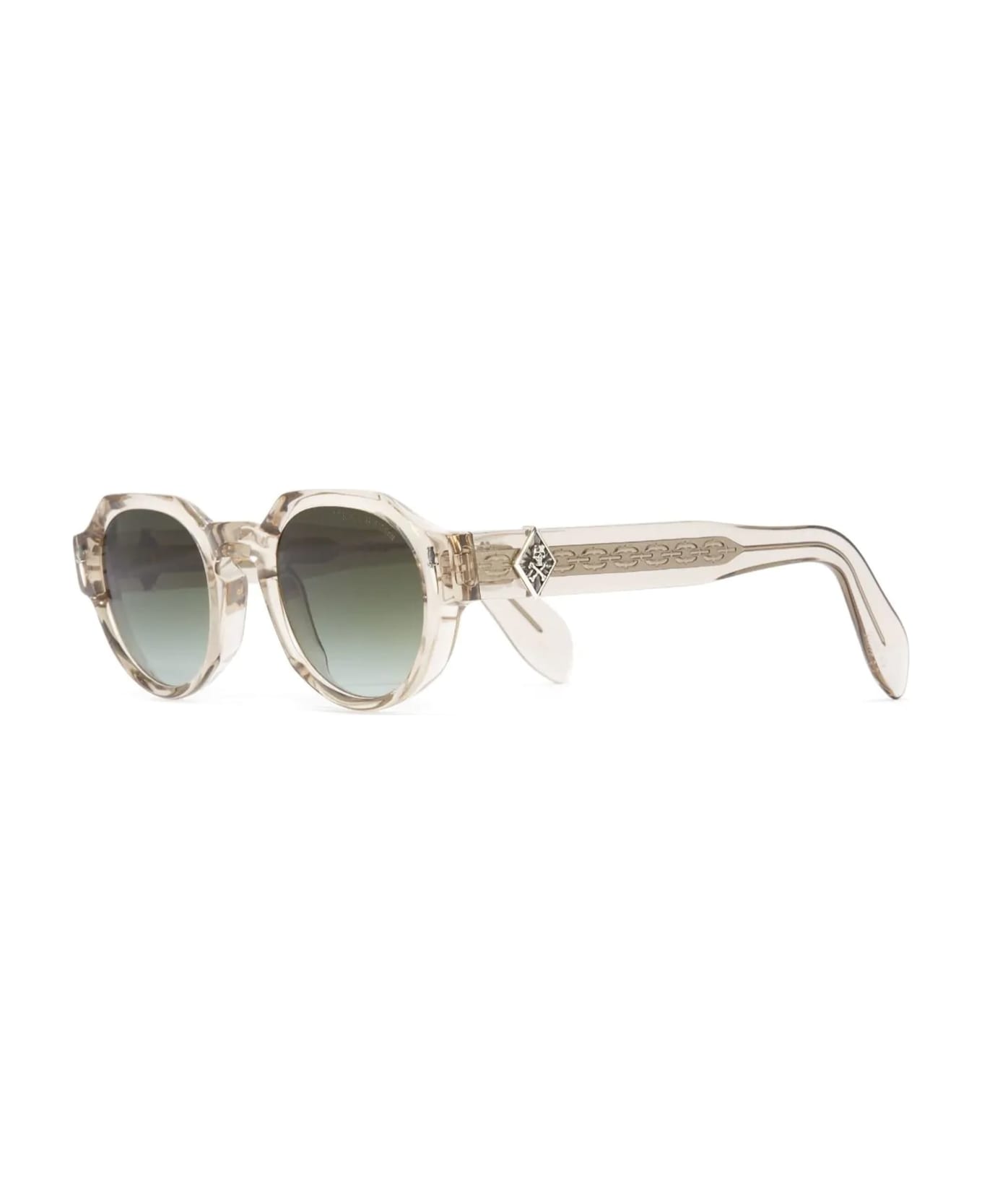 Cutler and Gross The Great Frog - Lucky Diamond I - Sand Crystal Sunglasses - transparent beige