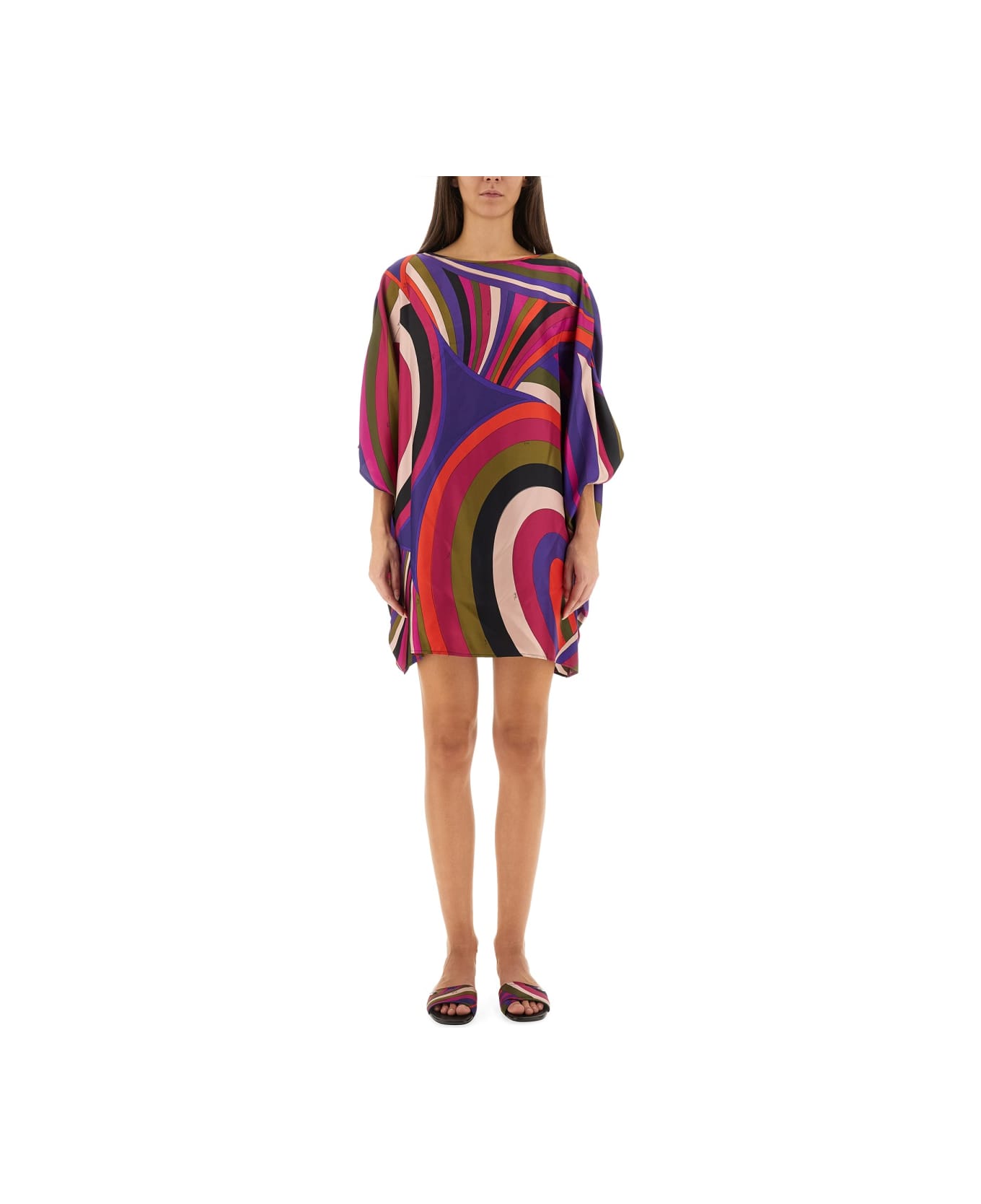 Pucci Iris Print Midi Dress - MULTICOLOUR