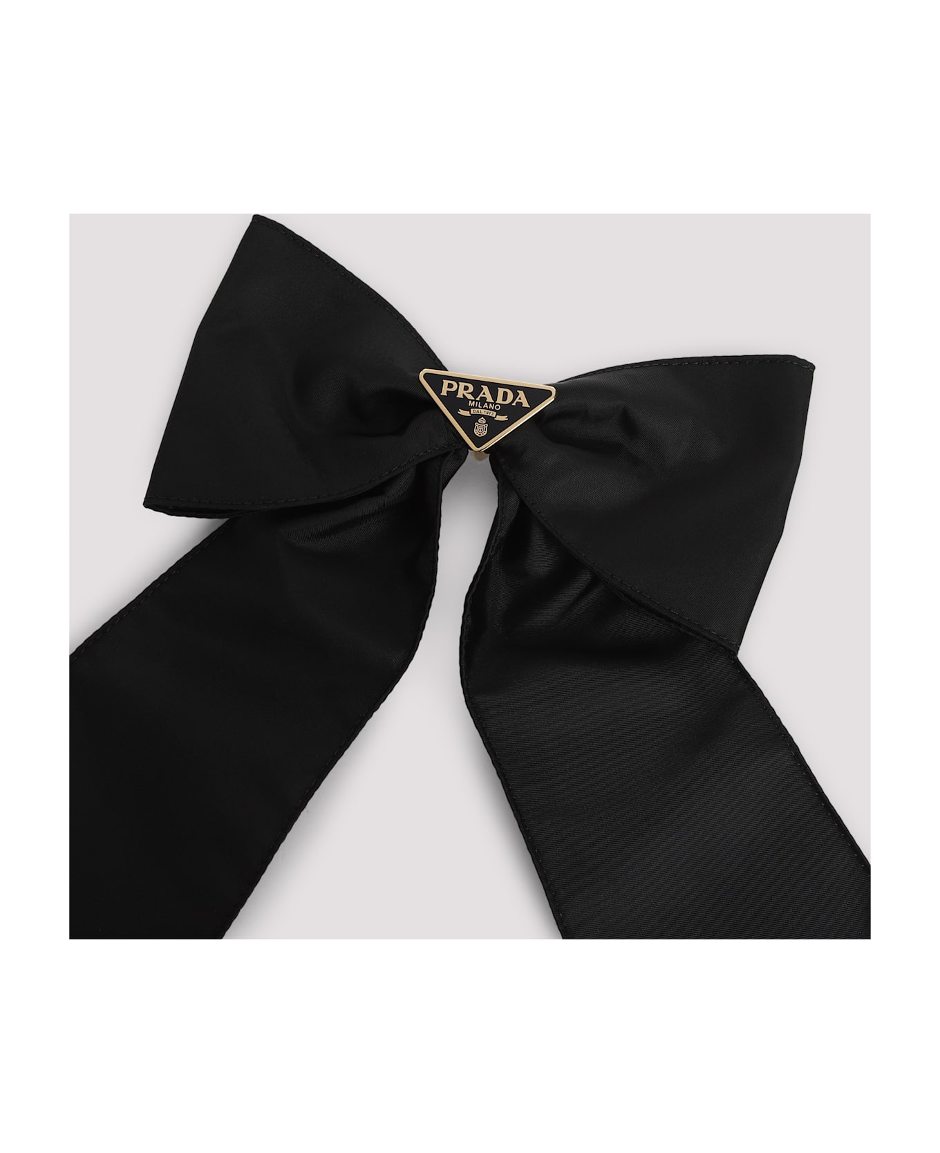 Prada Black Nylon Hair Clip - NERO1