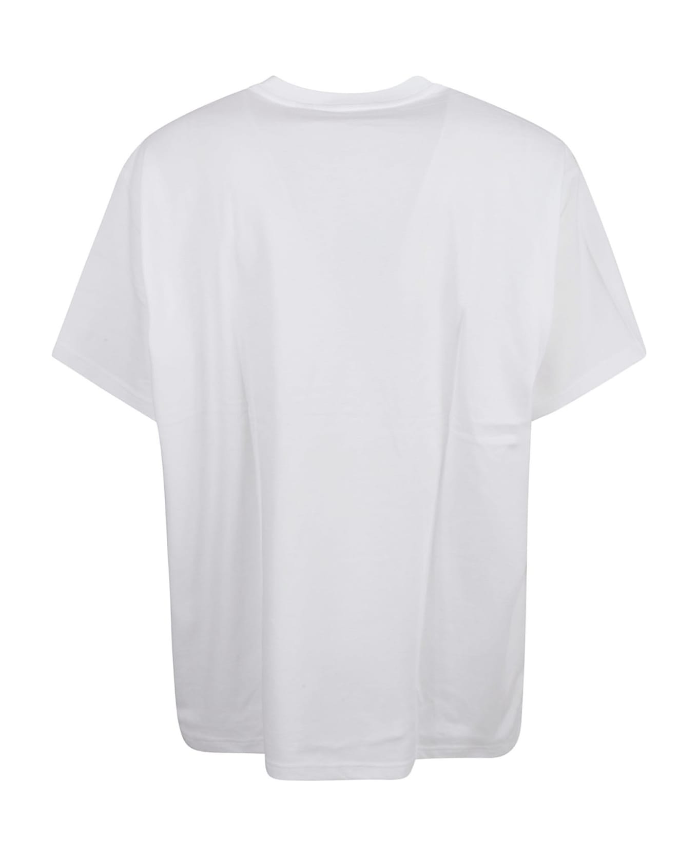 Burberry Logo Embossed T-shirt - White シャツ