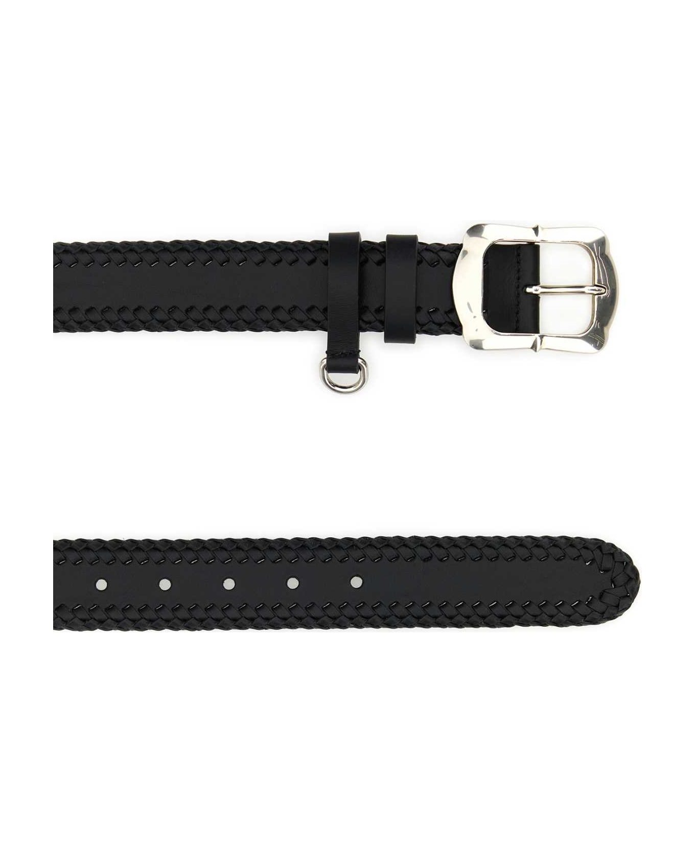 Prada Black Leather Belt - NERO