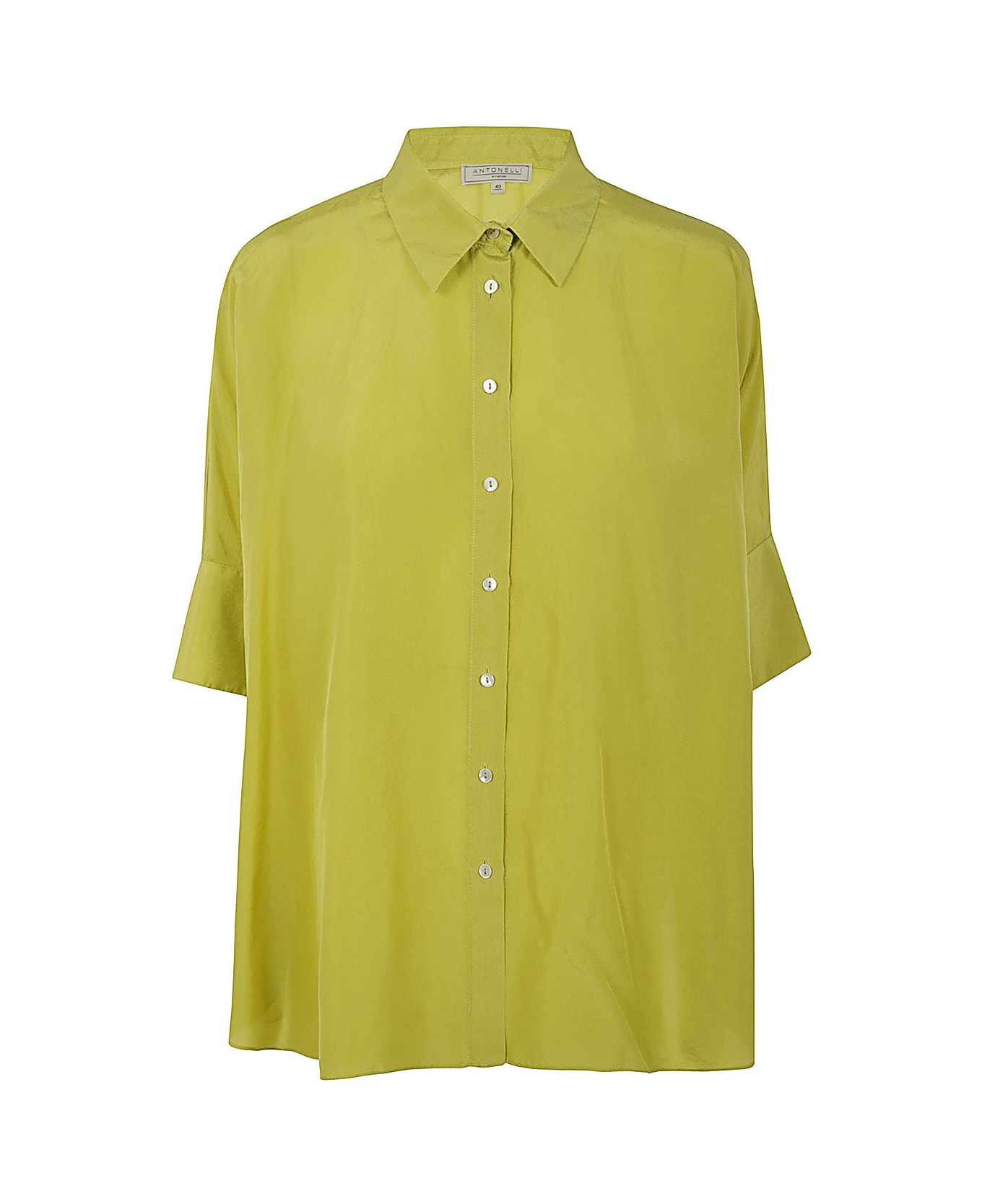 Antonelli Bassano Short Sleeves Oversized Shirt - Lime シャツ