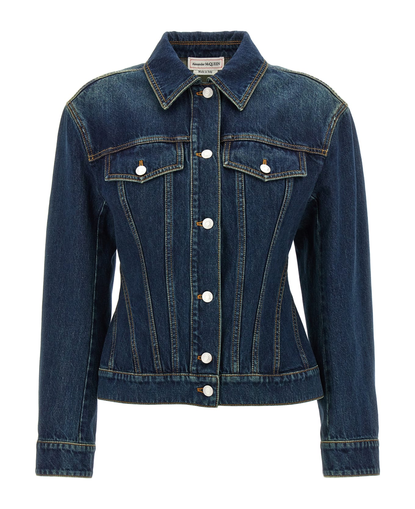 Alexander McQueen Denim Jacket - Blue