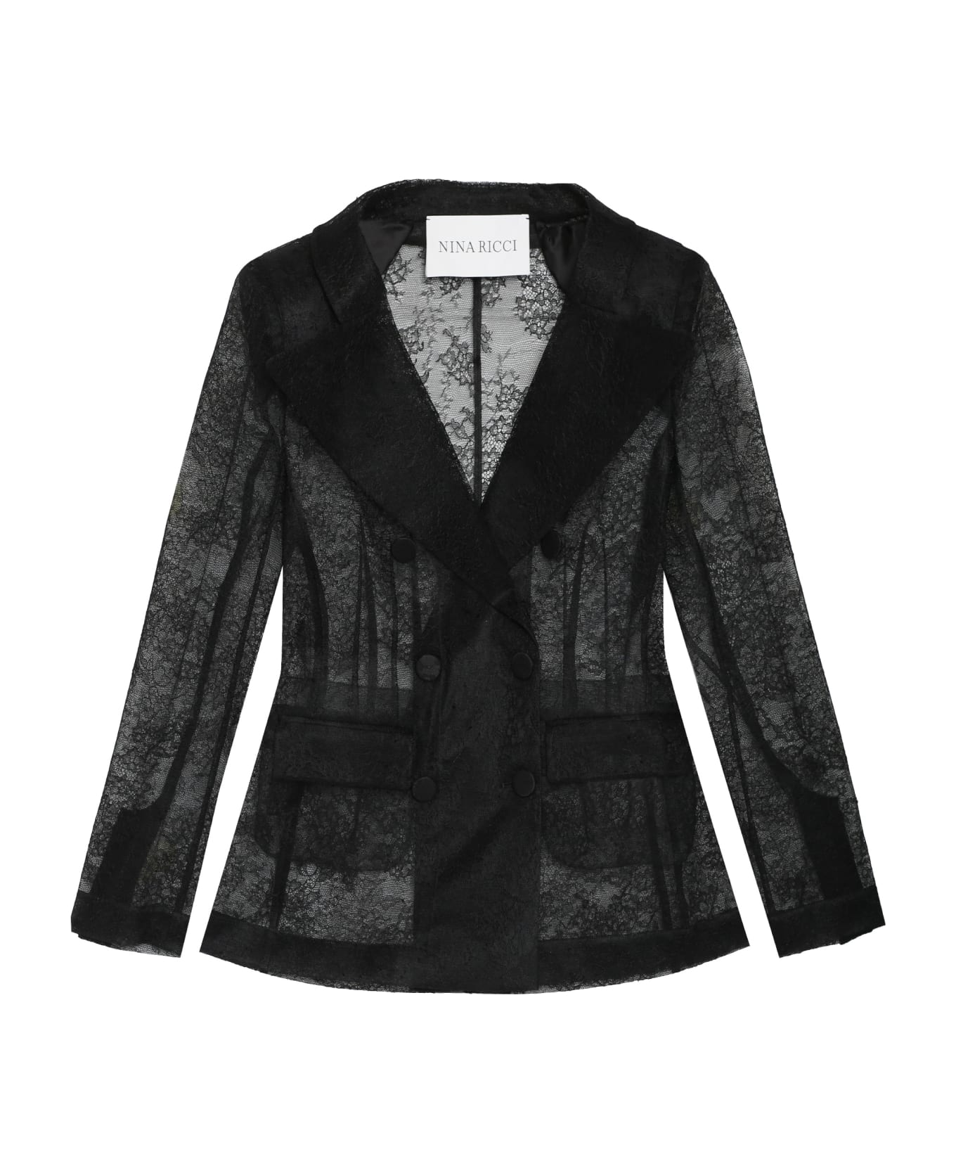 Nina Ricci Lace Jacket - black