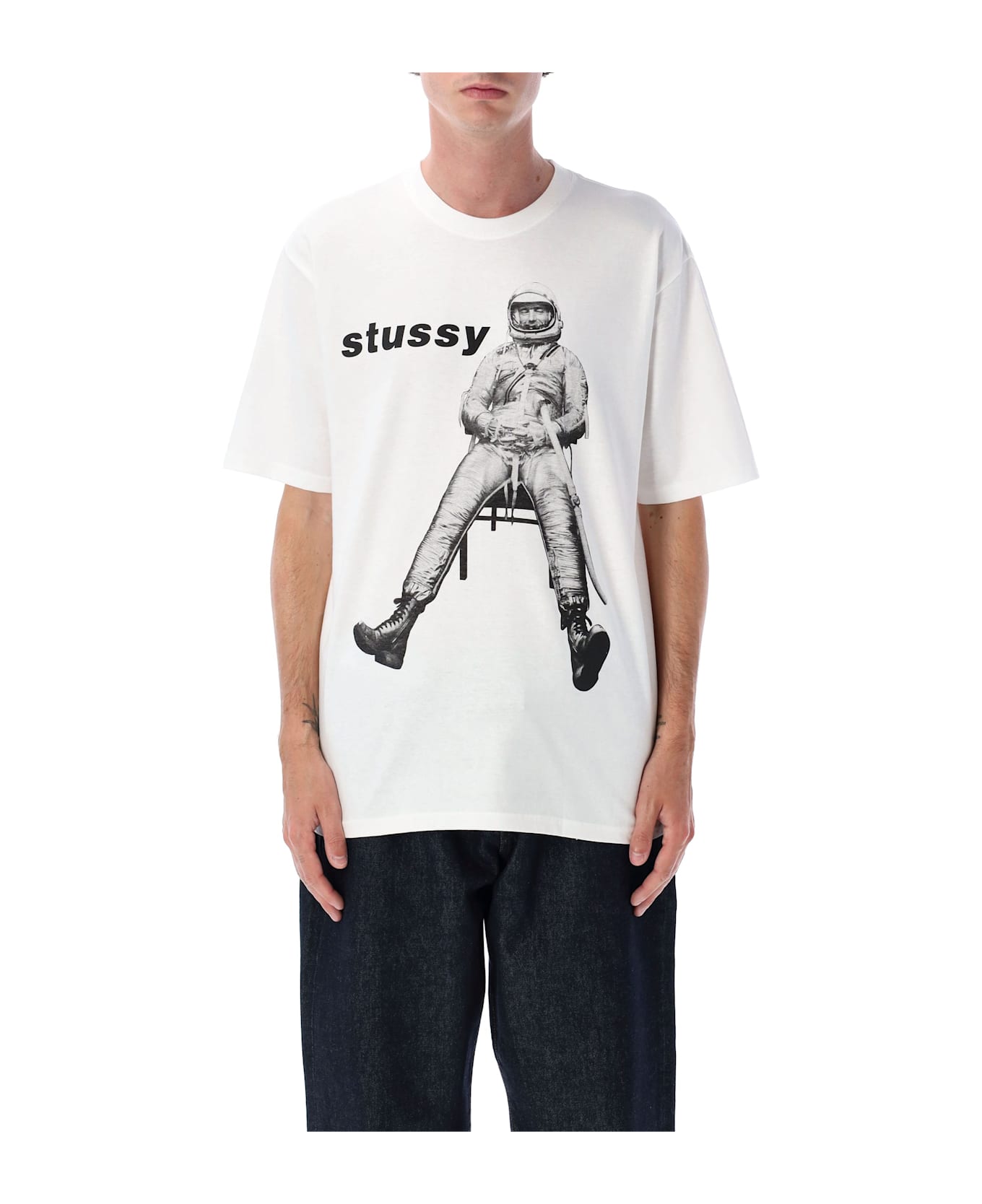 Stussy Astronaut Tee - WHITE