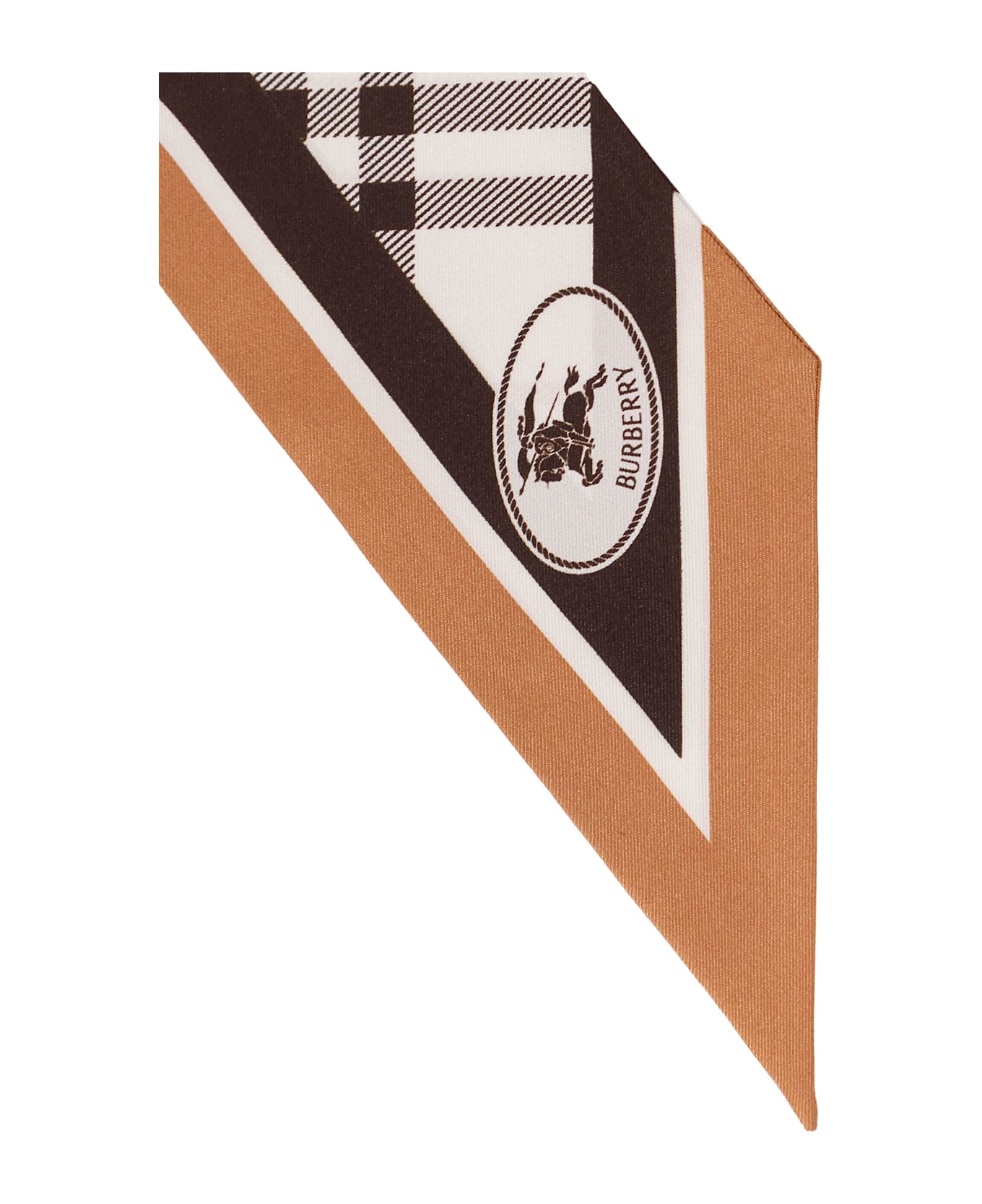 Burberry Silk Bandeau - Pebble white