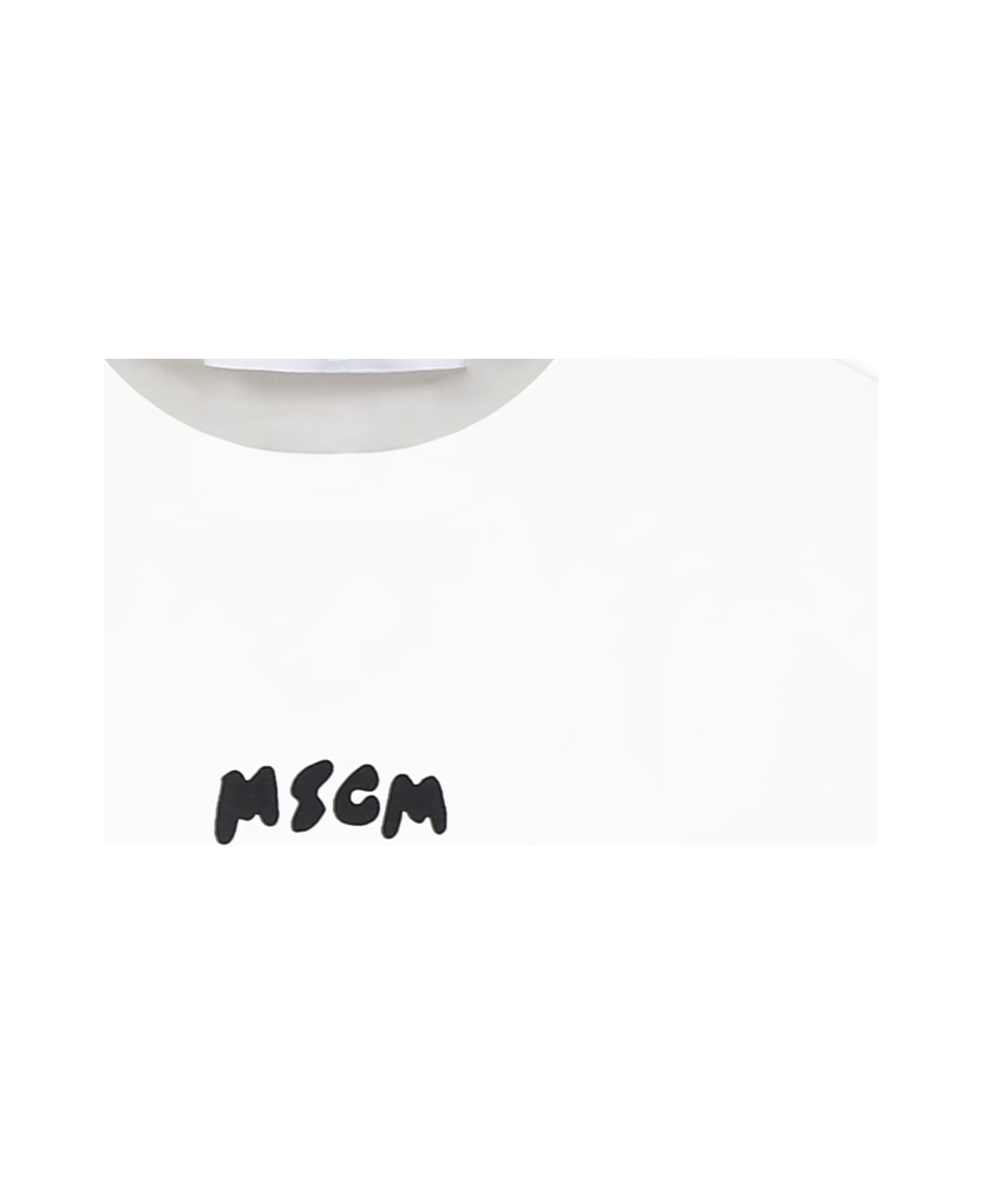 MSGM Ivory Tank Top For Boy With Logo - Ivory