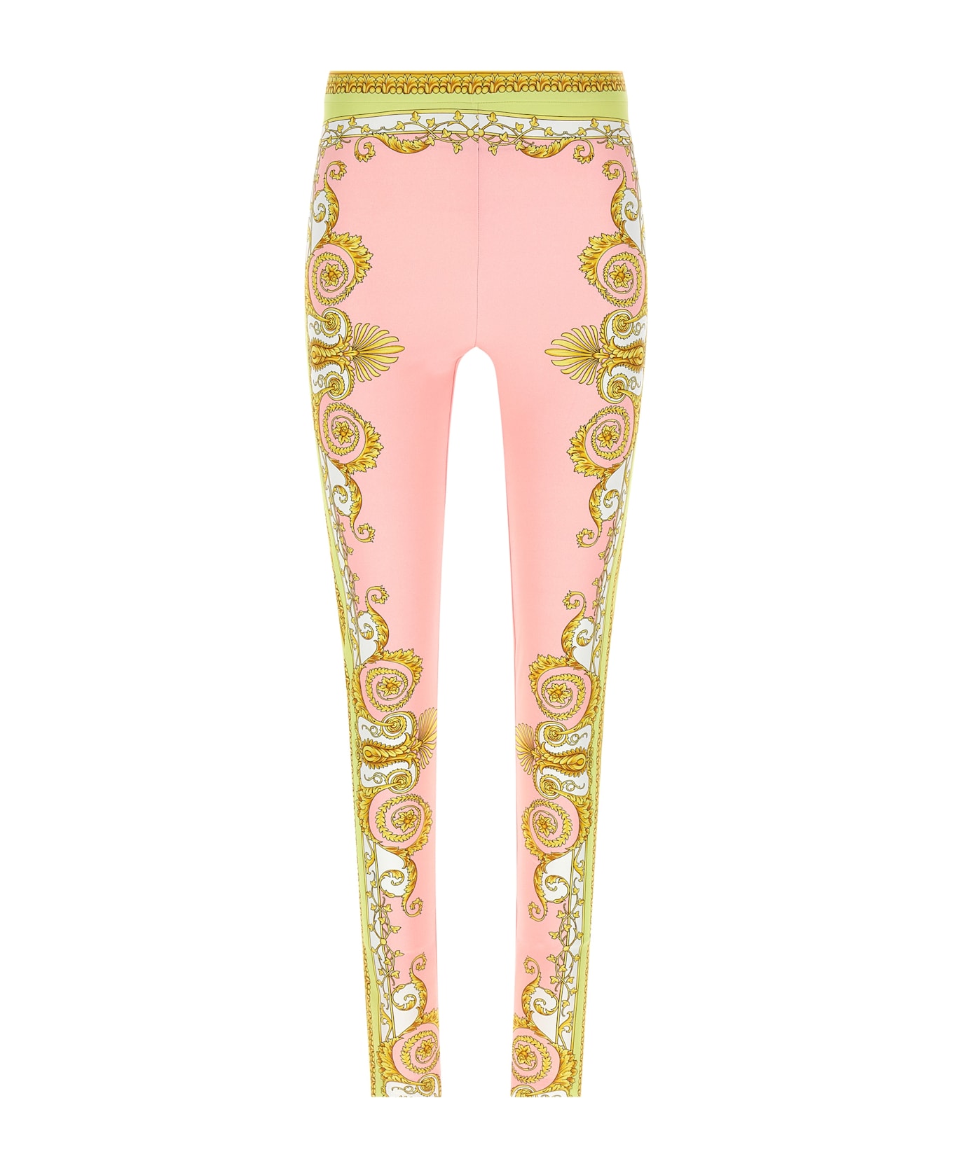Versace 'spring Barocco' Leggings - Pink