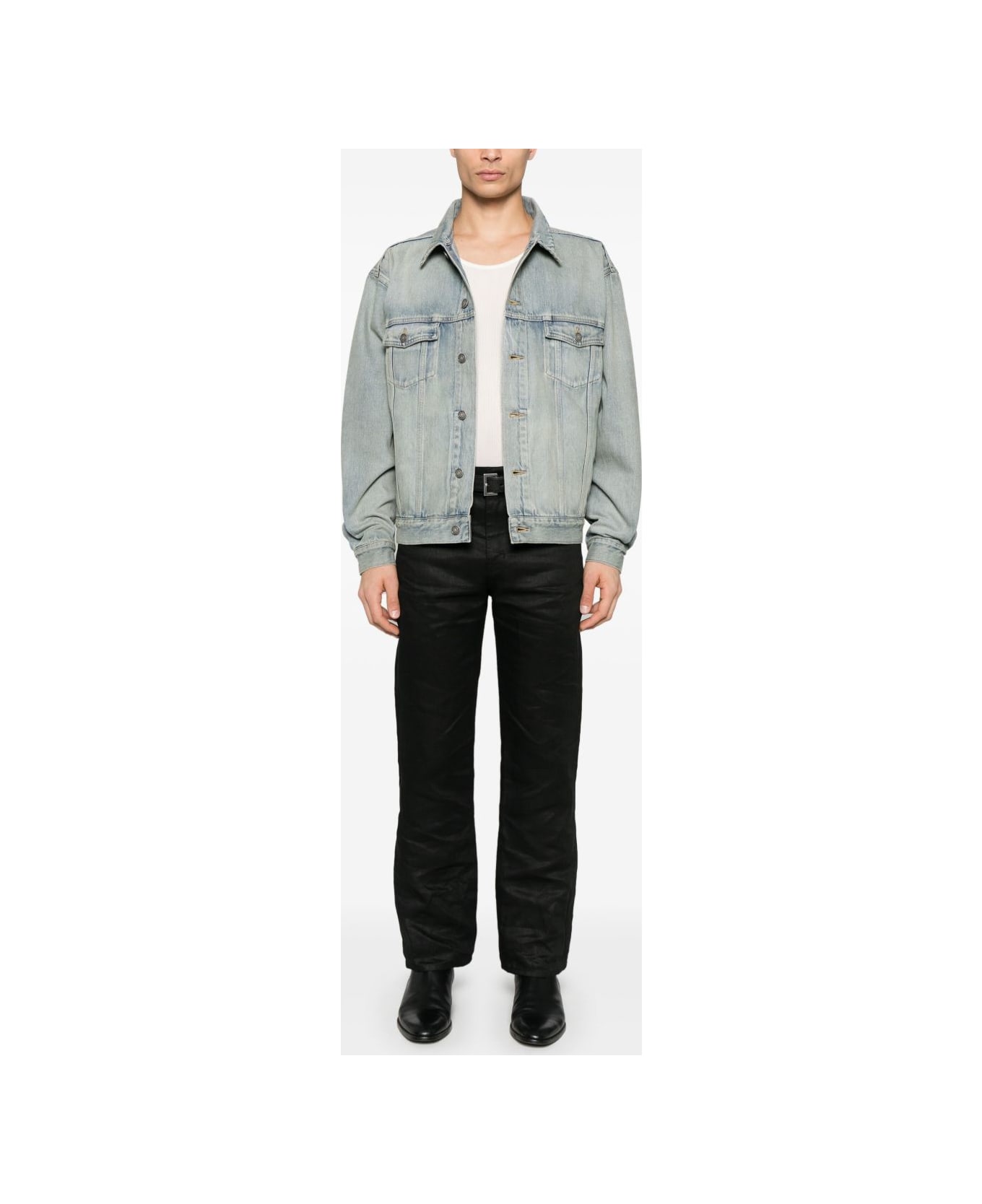Saint Laurent Denim Trucker Jacket - Blue
