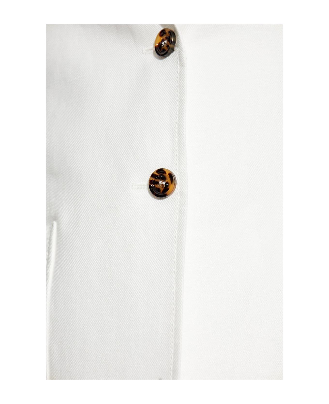 Max Mara Linen Blazer Guglia - White