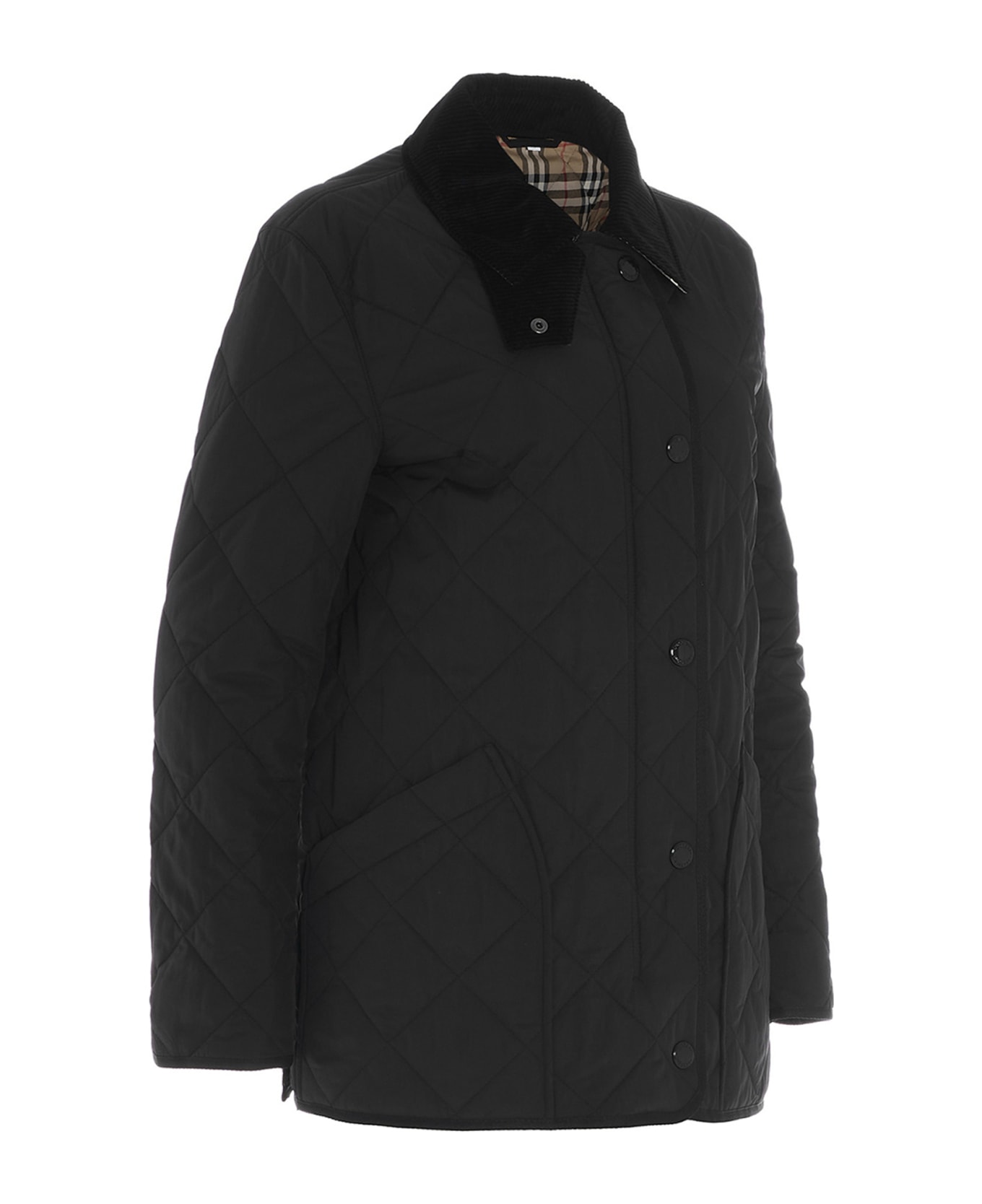 Burberry Quilted Jacket 'cotswold' - Black コート