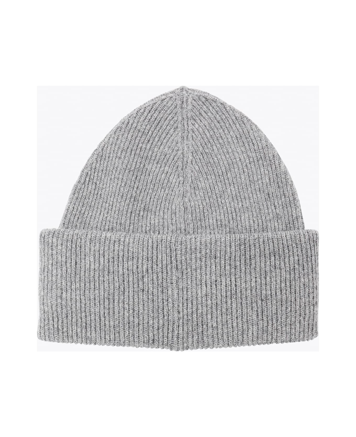 Fabiana Filippi Grey Wool Hat - Roccia