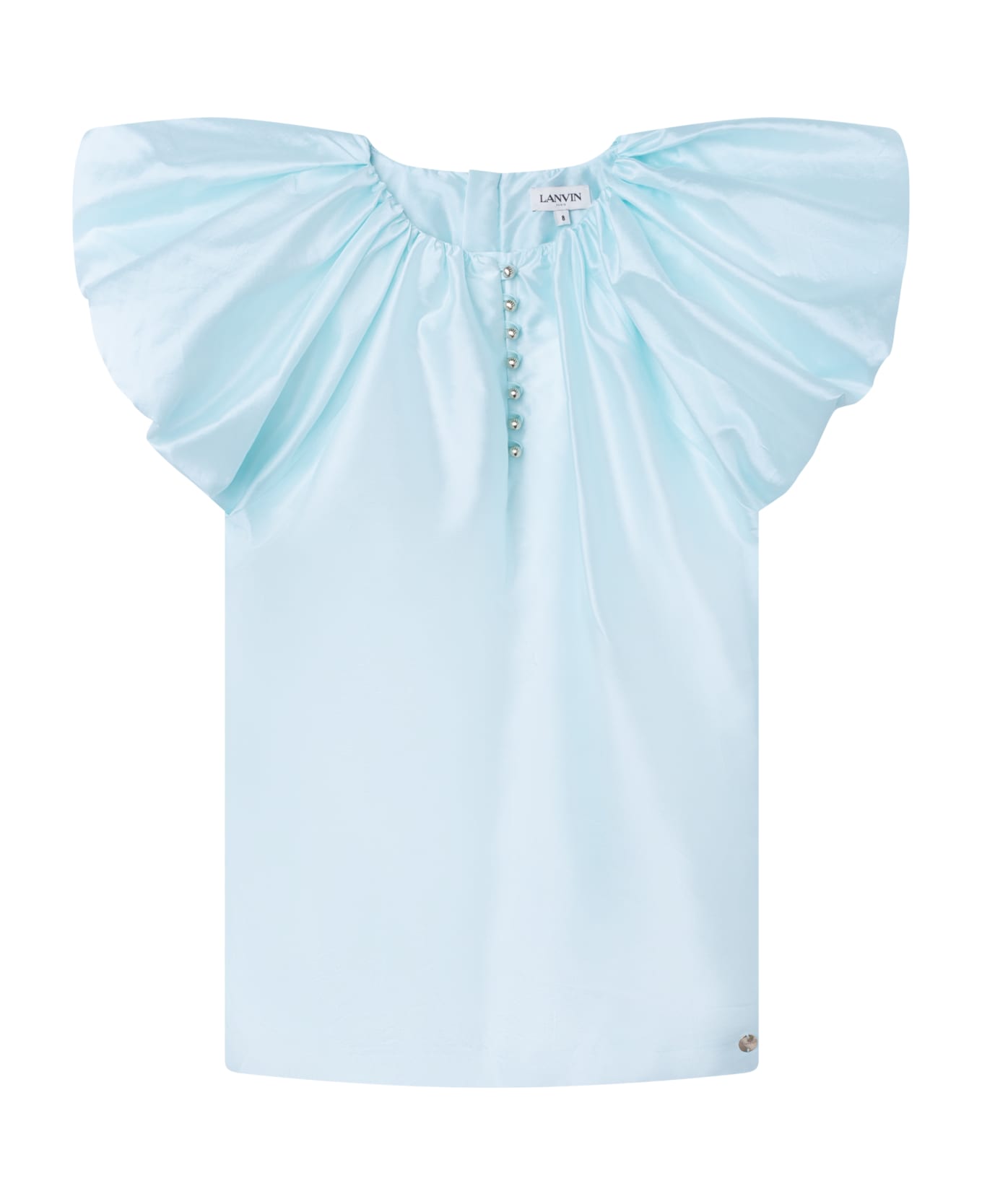 Lanvin Dress With Balloon Shirt - Light blue