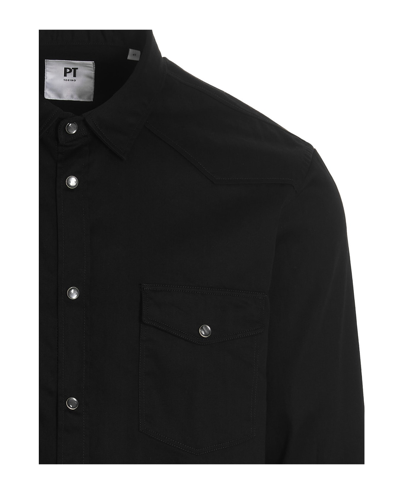 PT Torino Texan Shirt - BLACK