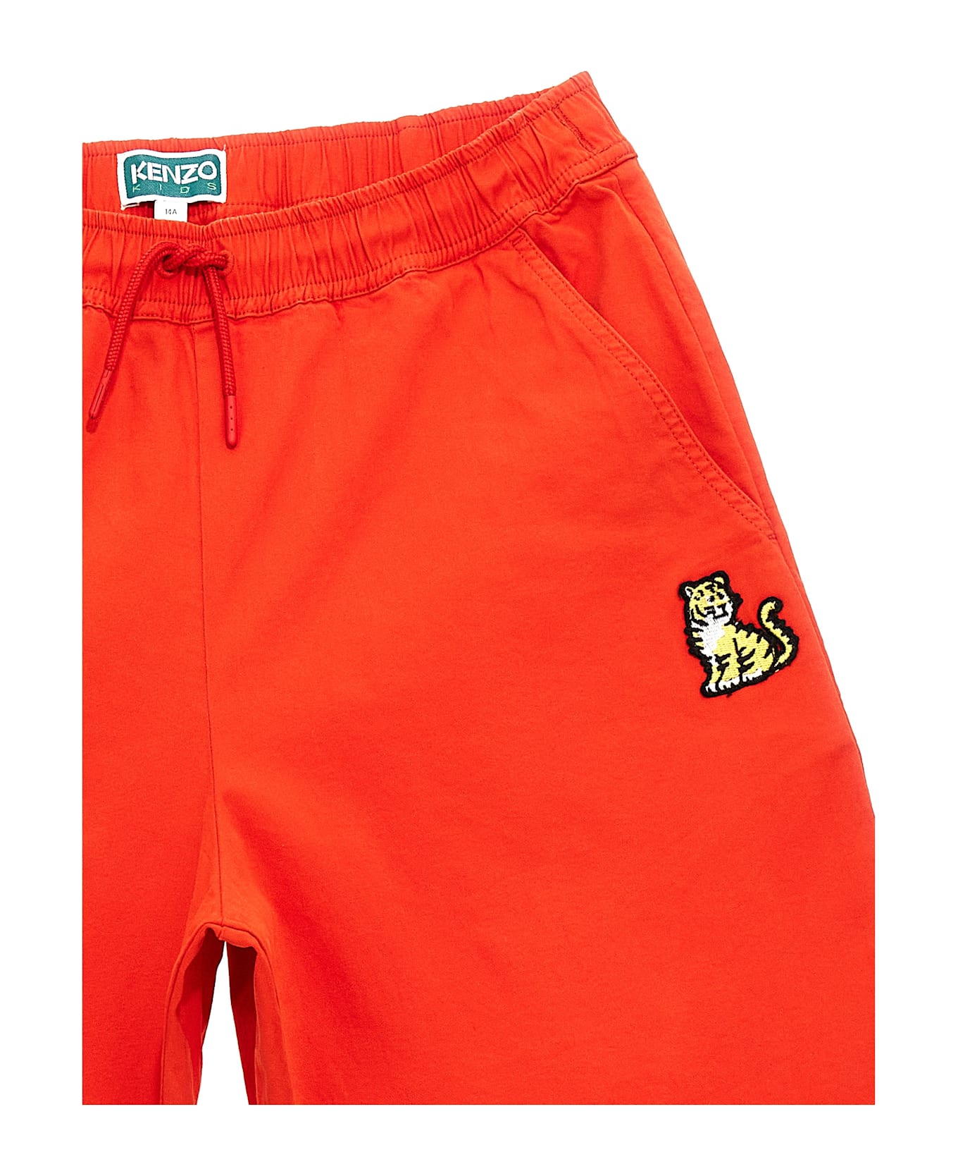 Kenzo Kids Embroidered Bermuda Shorts - Red