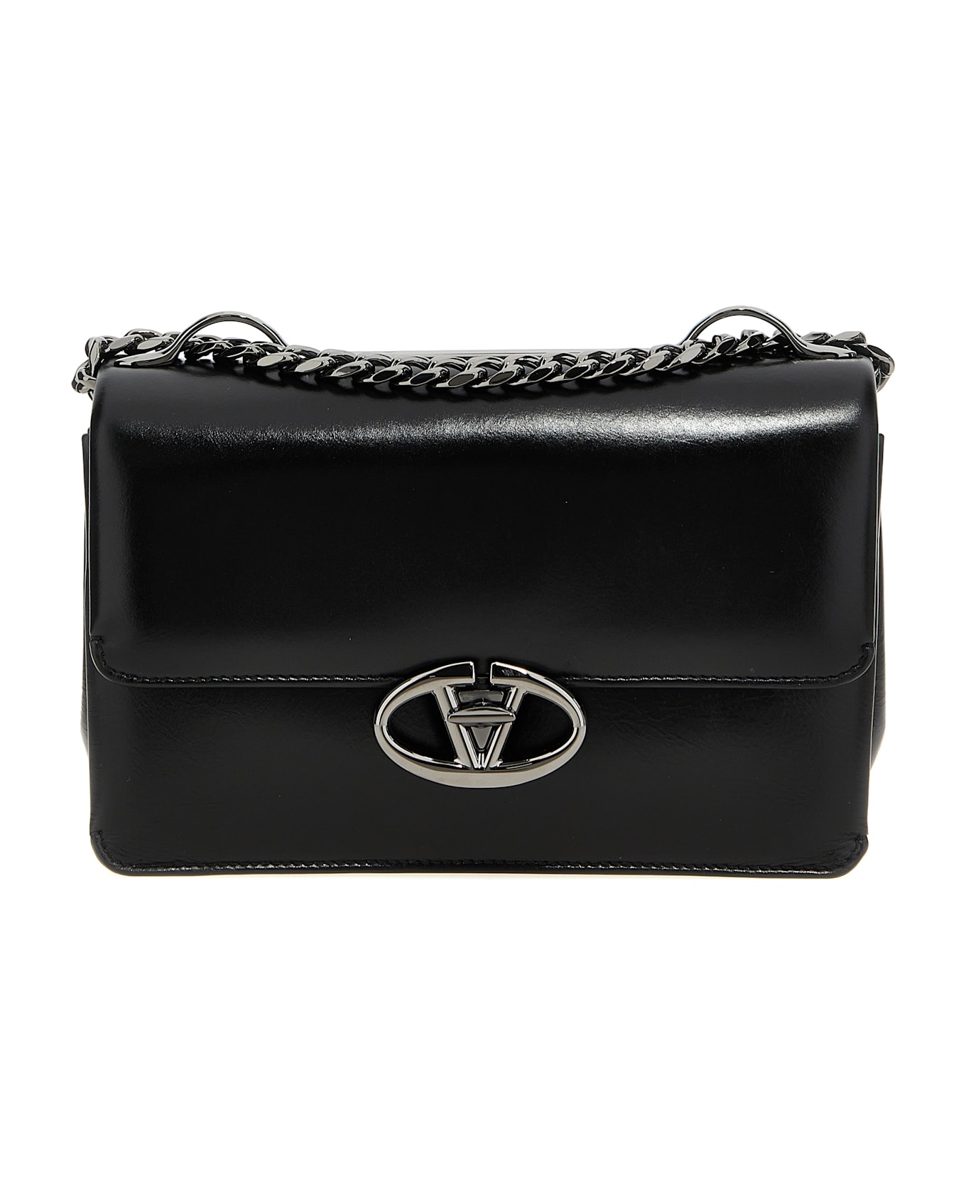 Valentino Garavani 'vlogo Locker' Shoulder Bag - Black