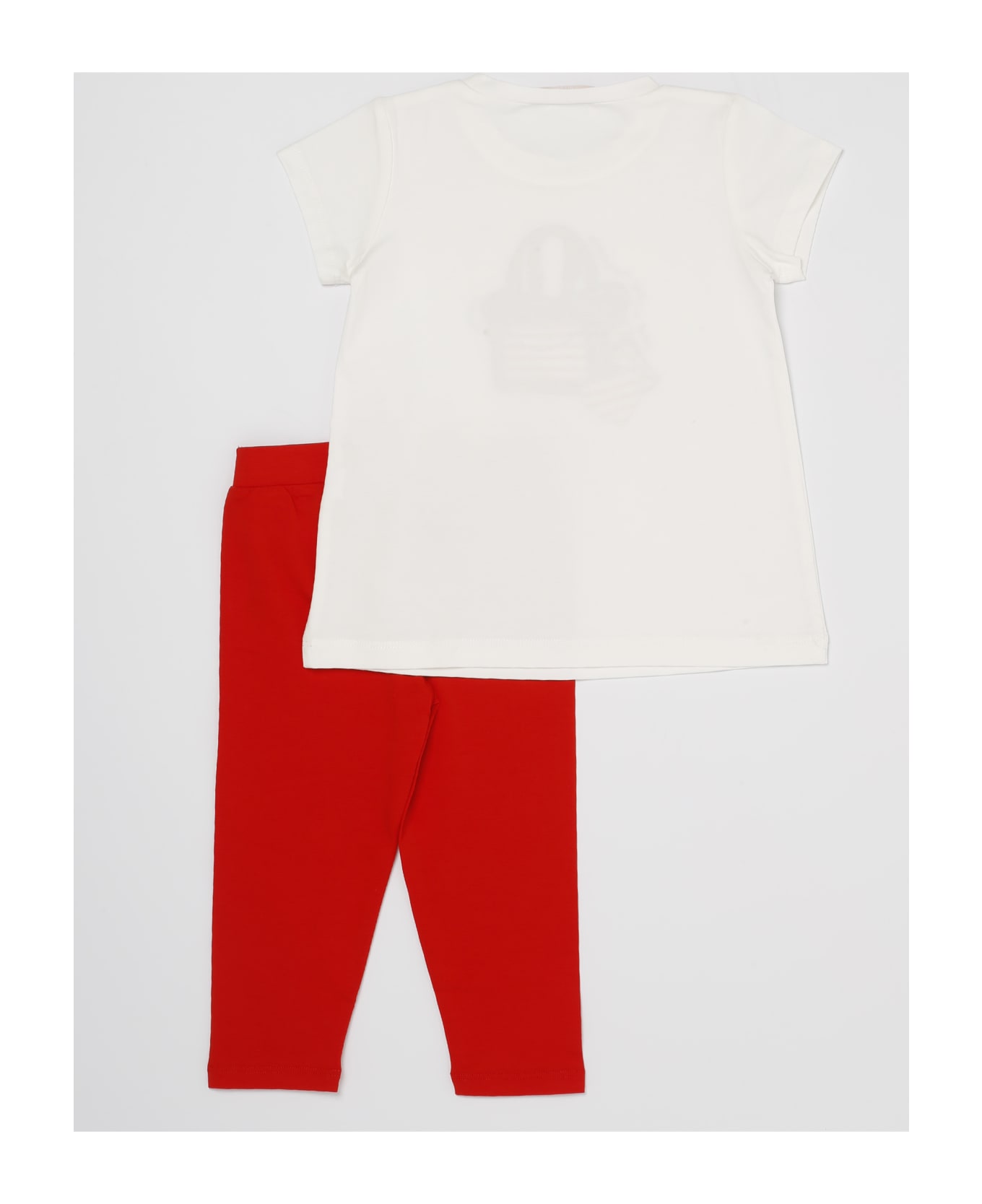 Liu-Jo T-shirt+leggings Suit - BIANCO-ROSA 