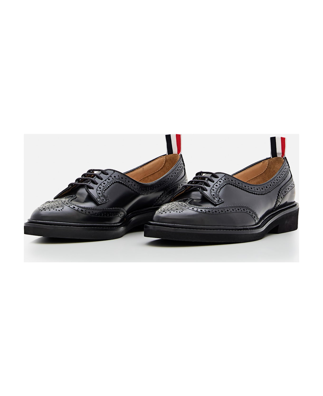Thom Browne Low Throat Wingtip Brogue - Black