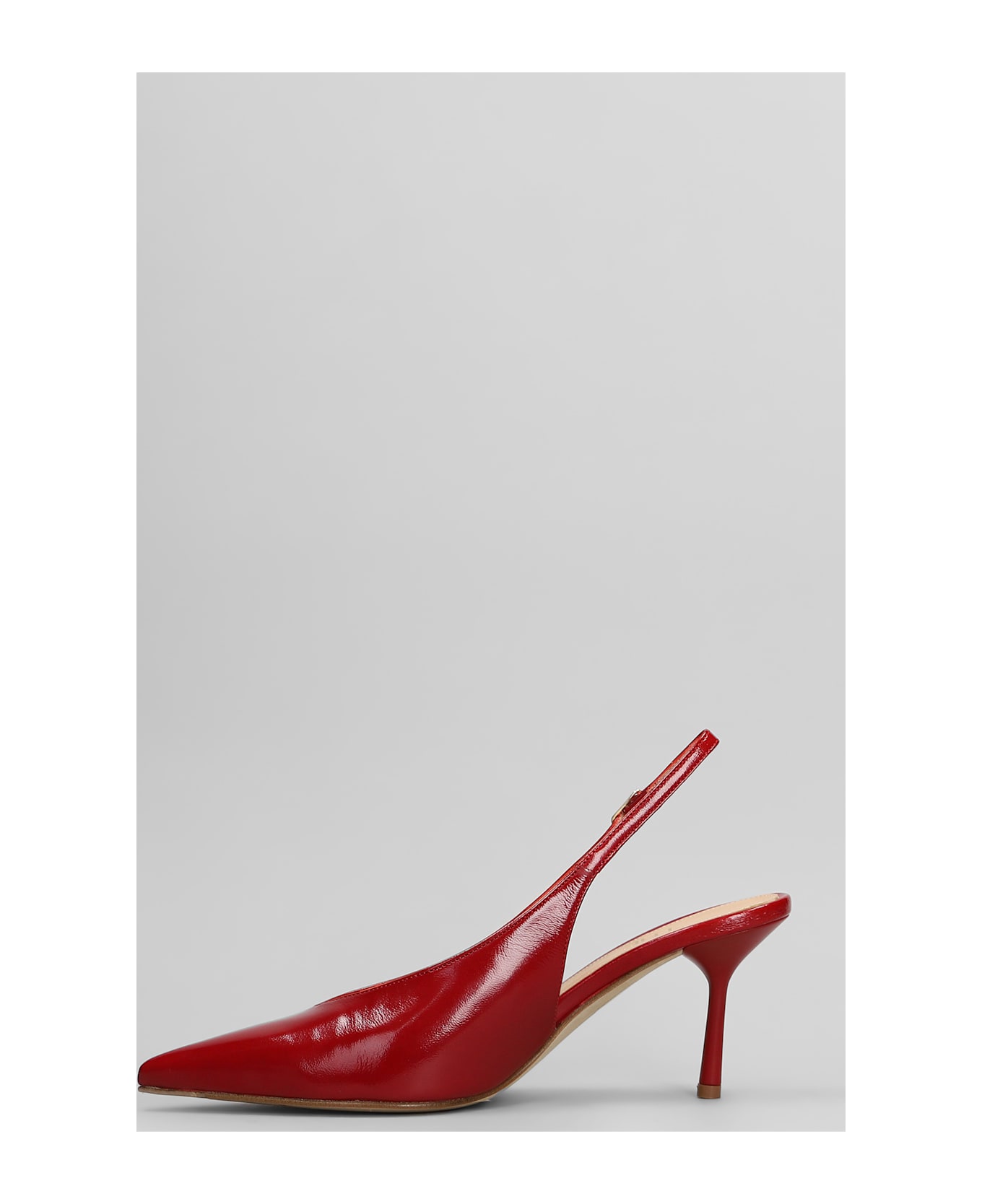 The Seller Pumps In Red Leather - red