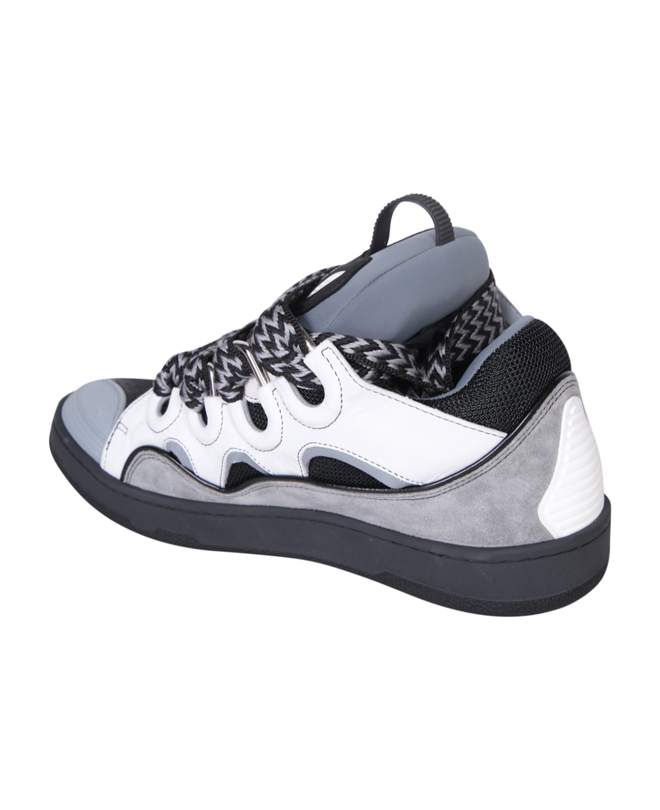 Lanvin Curb White/grey Sneakers - Grey