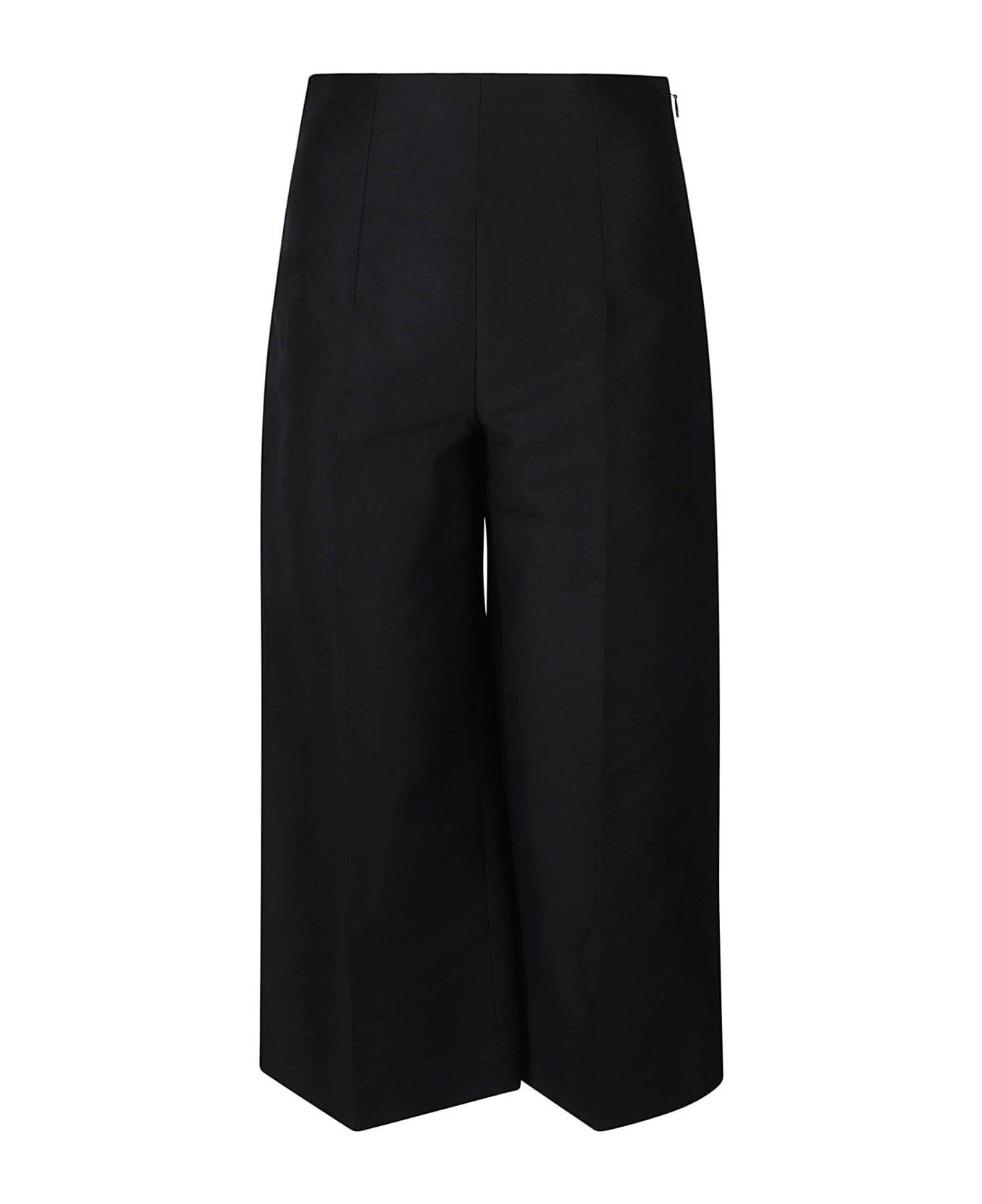 Marni Pressed Crease Cropped Trousers - Black