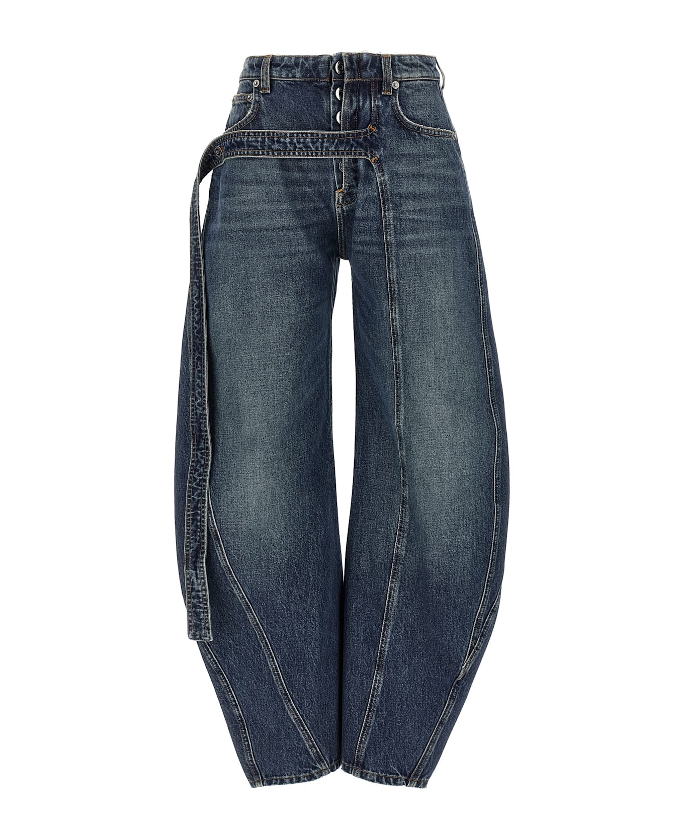Jean Paul Gaultier 
the Blue Denim Strap
 Jeans - Light Blue