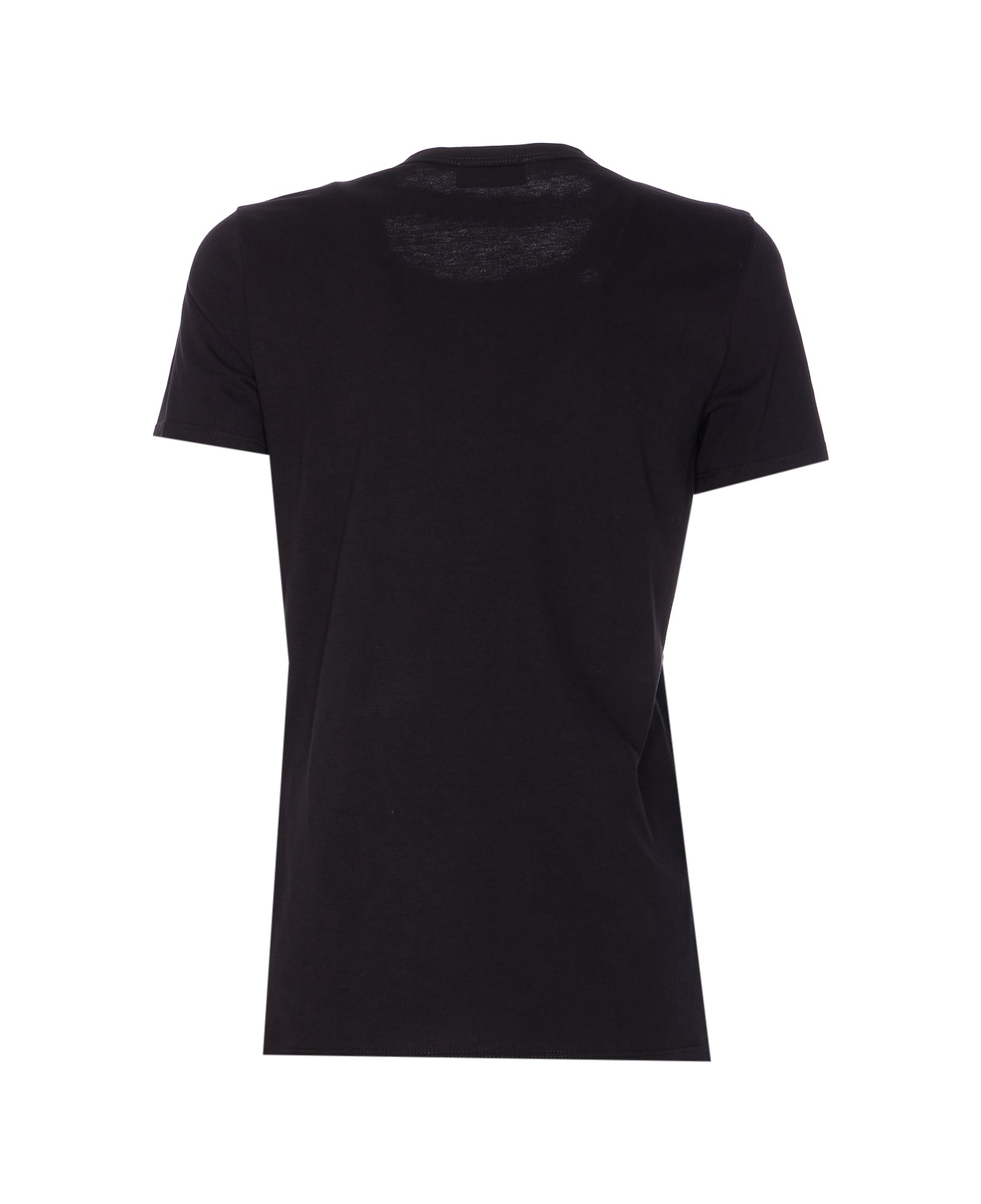 Elisabetta Franchi Jersey T-shirt With Jewel Detail - Black