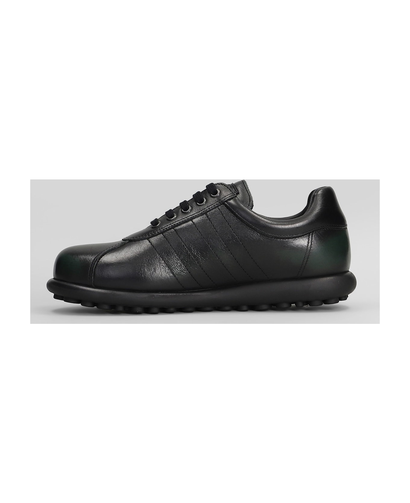 Camper Pelotas Ariel Sneakers In Black Leather - black