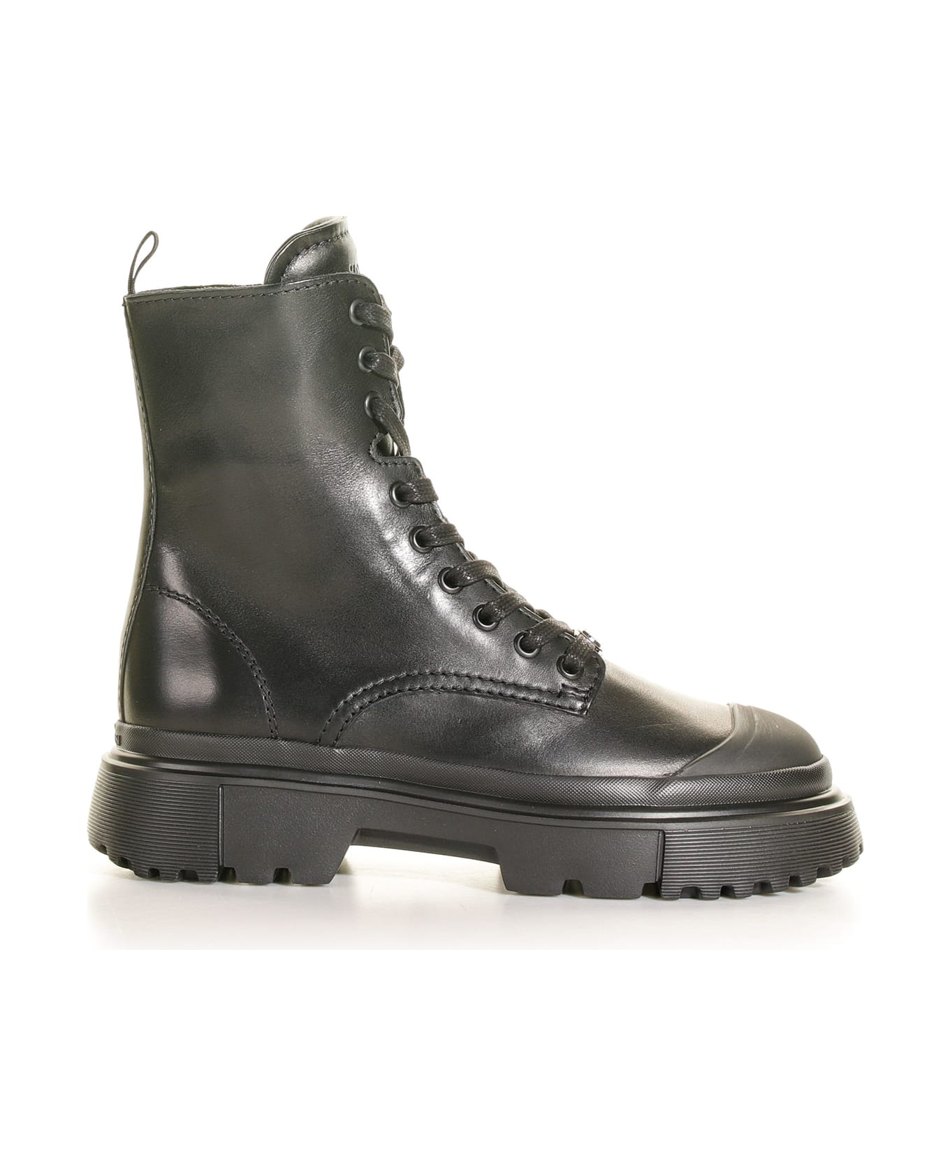 Hogan Amphibian H619 Combat Boots - Black