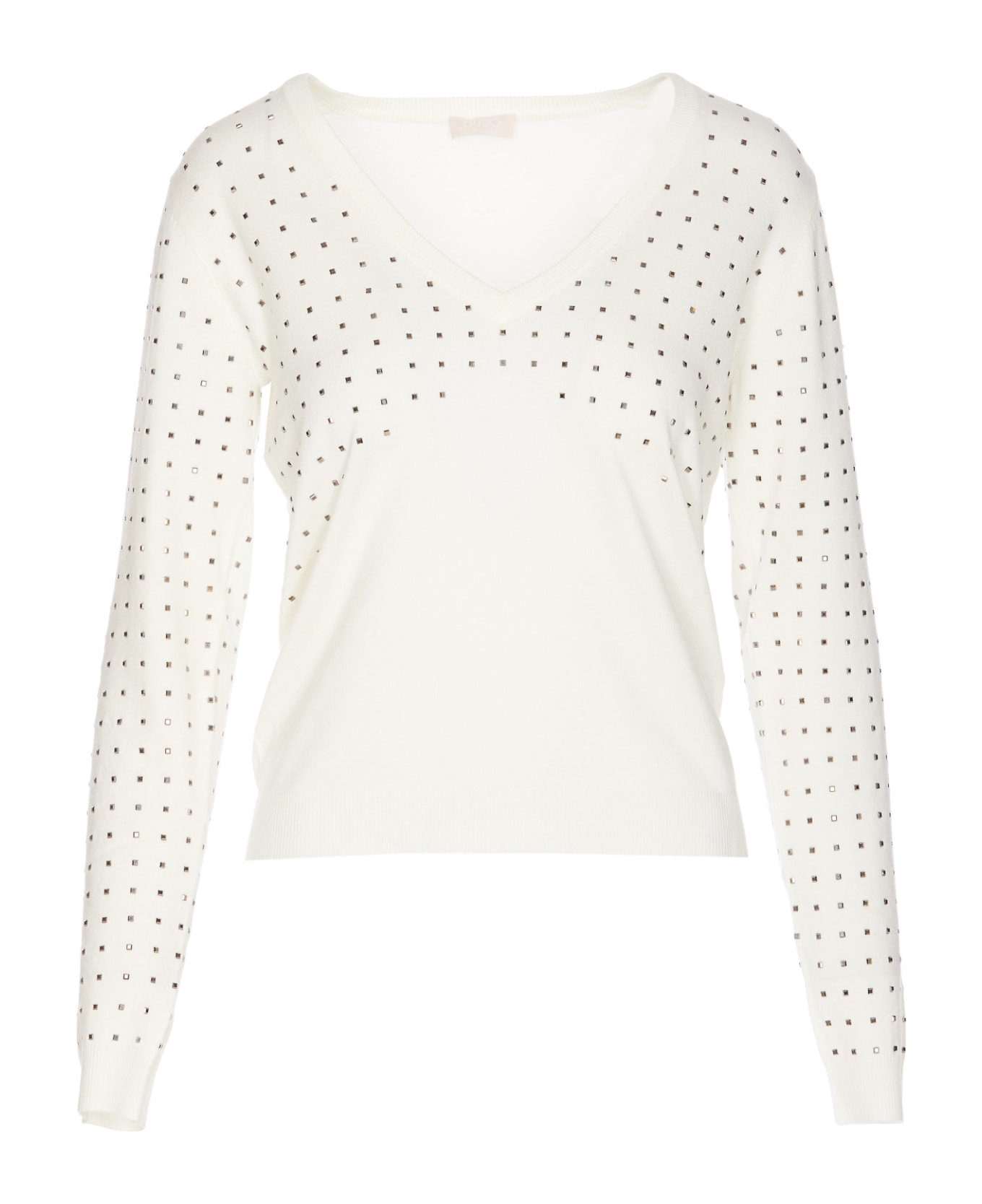 Liu-Jo Strass Sweater - White