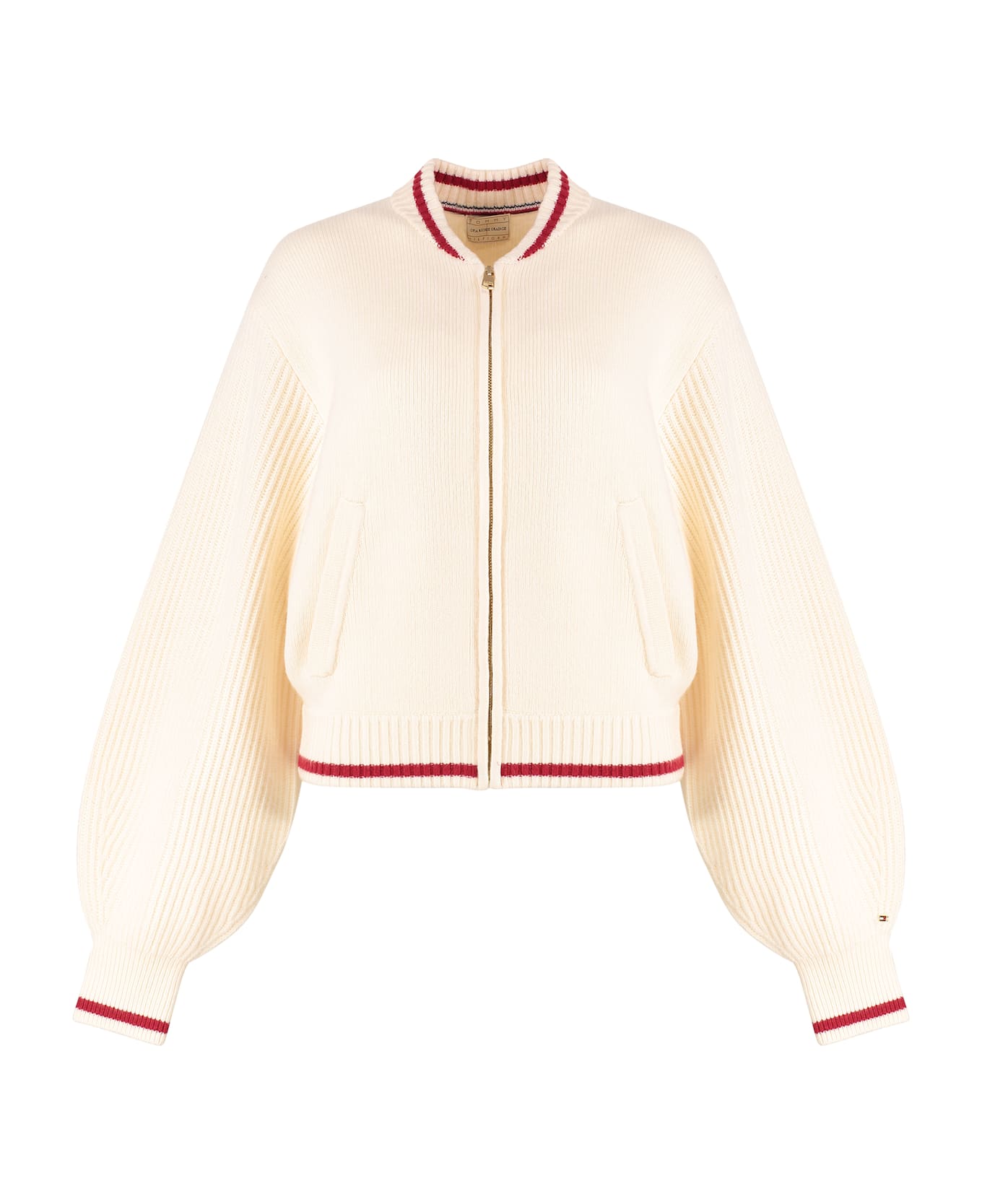 Tommy Hilfiger Sofia Richie Grainge X Tommy Hilfiger - Zipped Cardigan - panna