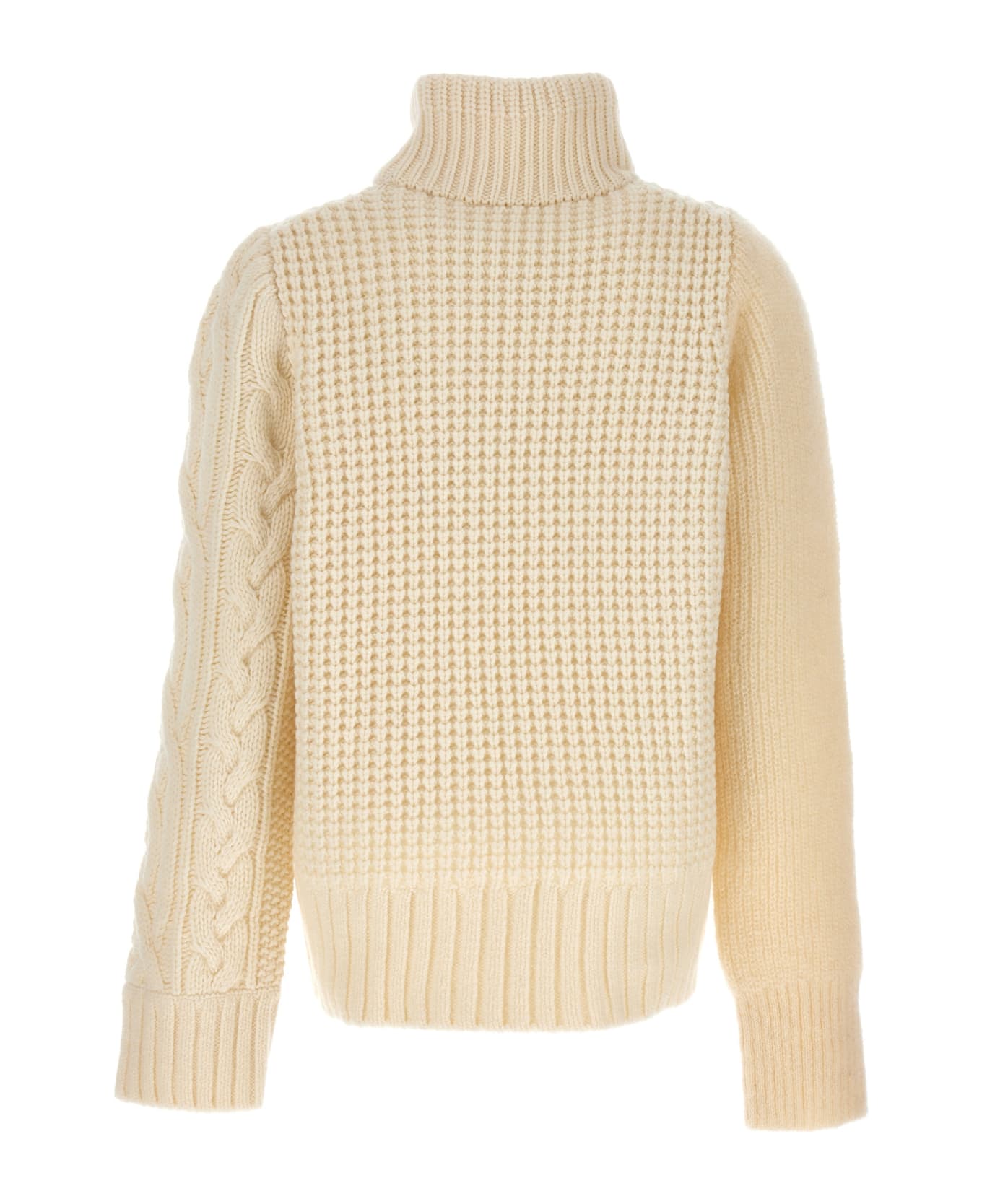Sacai Zip Detail Sweater - White