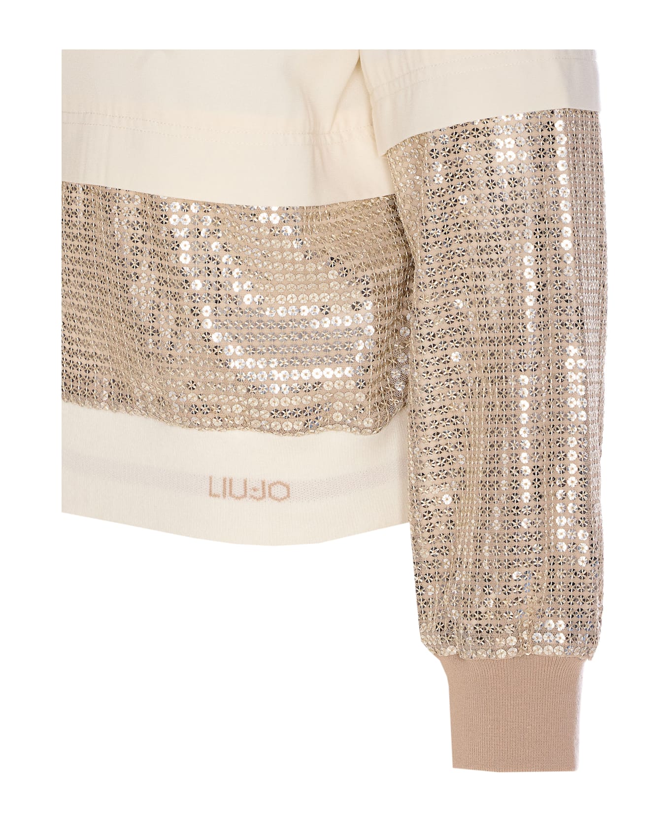 Liu-Jo Zip Sweatshirt - Beige
