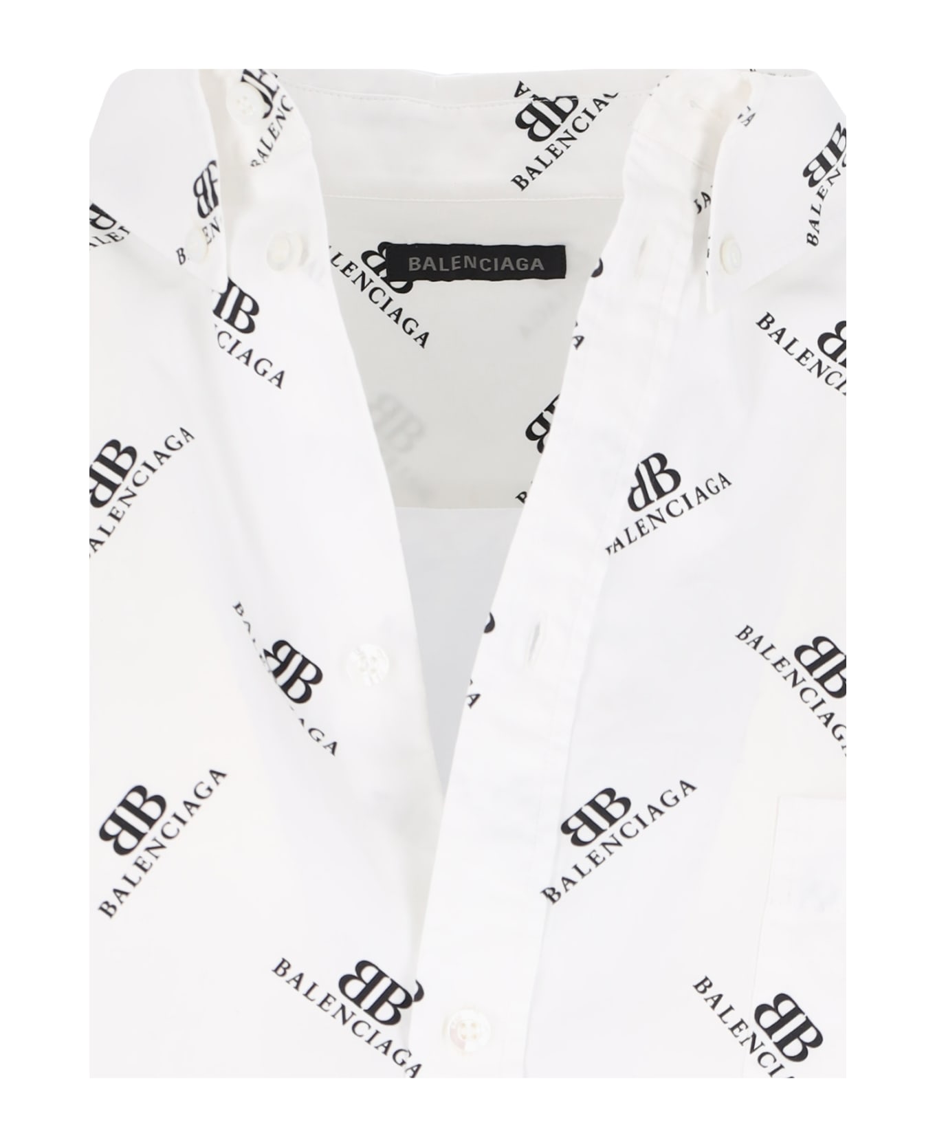 Balenciaga Classic Logo Shirt - White