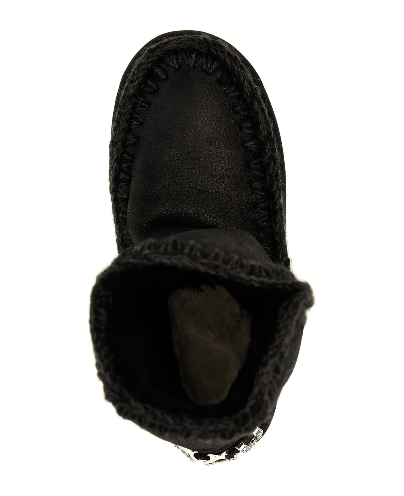 Mou 
eskimo 24 Rhinestone Logo
 Ankle Boots - Grey