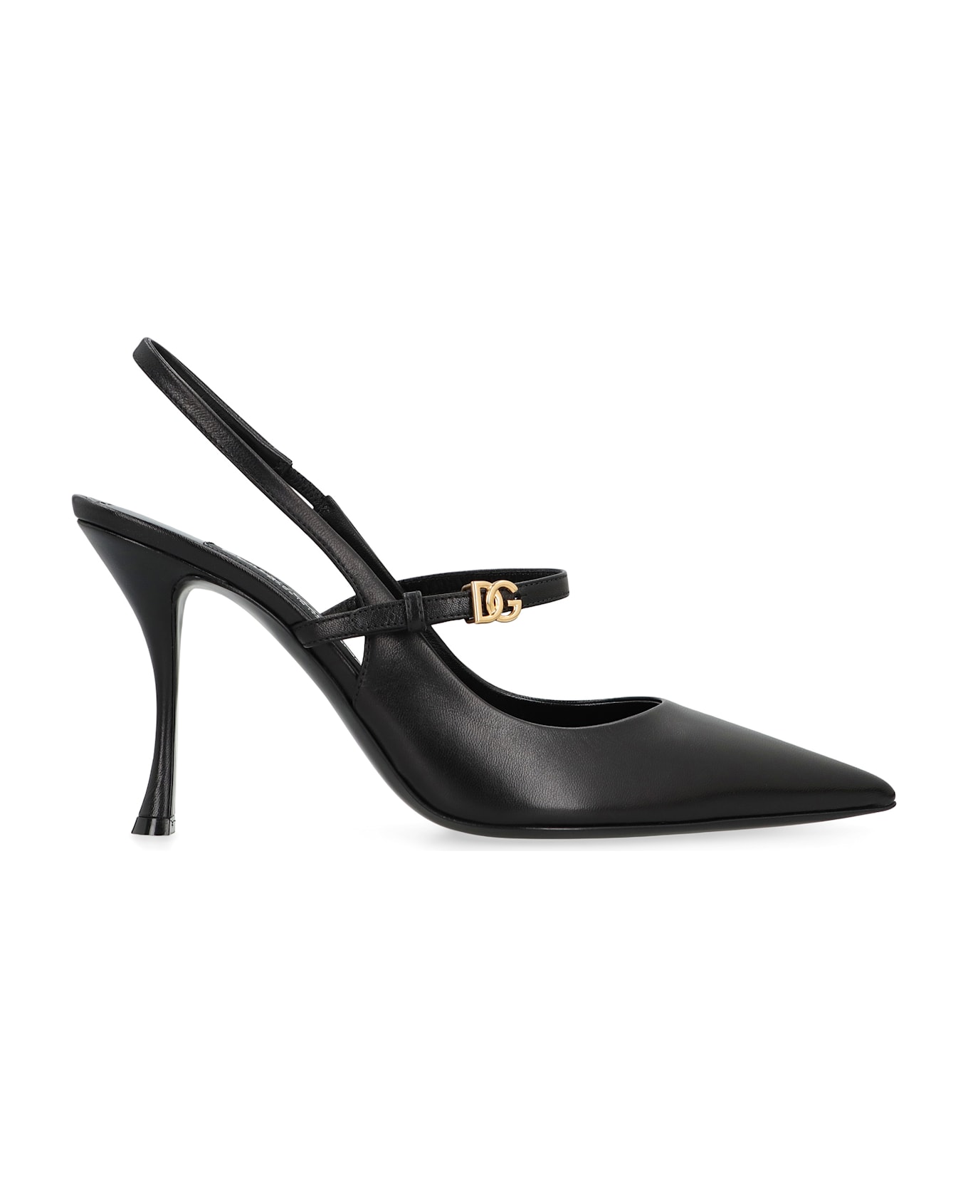 Dolce 
Gabbana Slingback In Leather - black