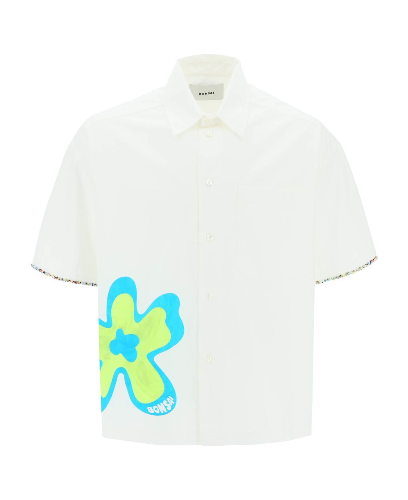 Bonsai 'bloom' Short-sleeved Shirt - WHITE (White)