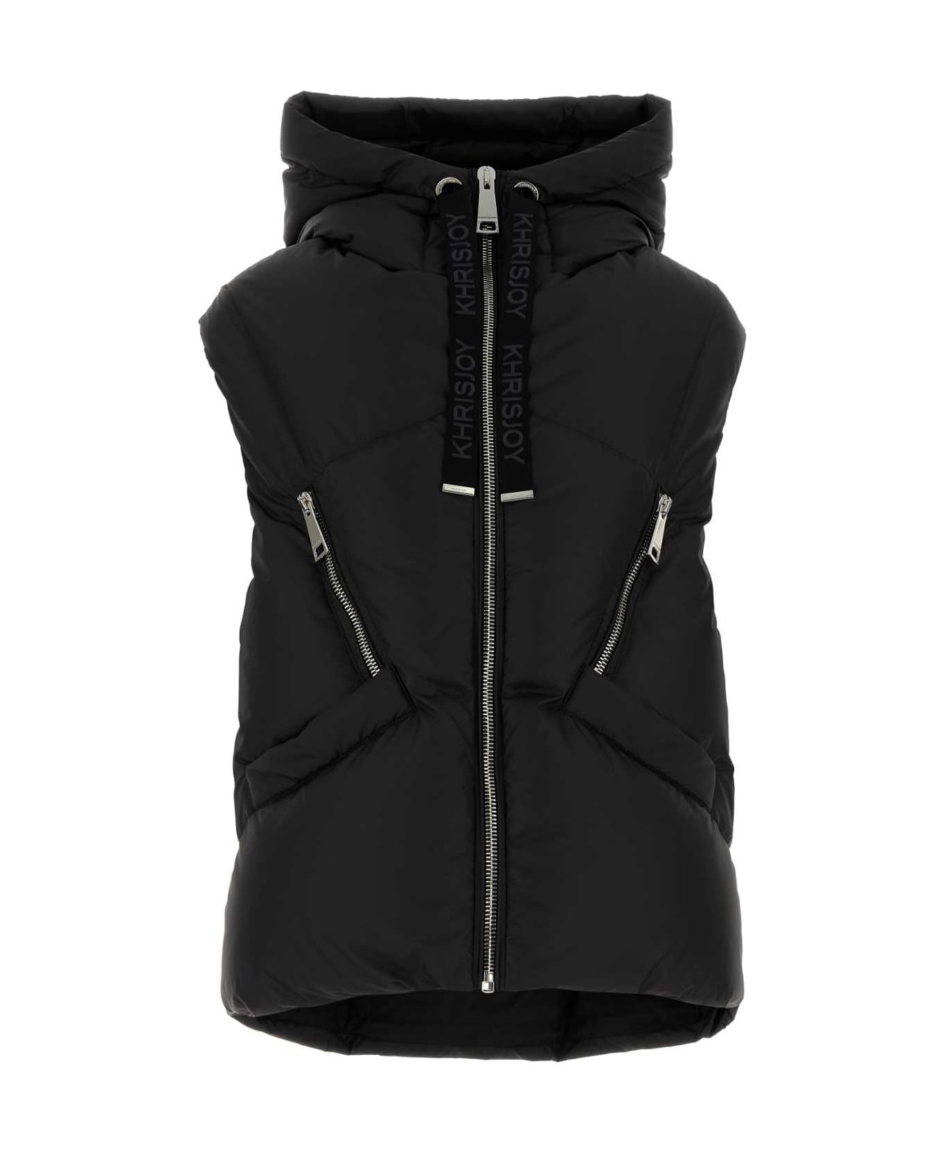 Khrisjoy Black Polyester Blend Down Jacket - BLACK