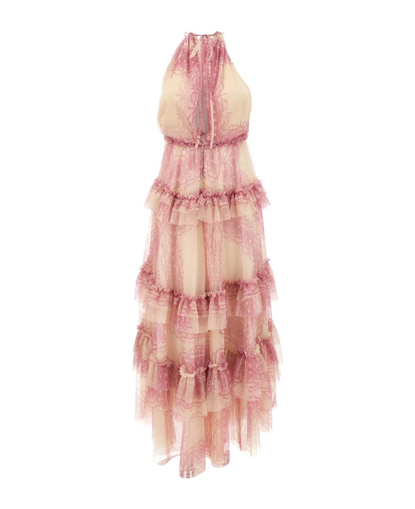 Philosophy di Lorenzo Serafini Tulle Dress - Pink/Beige ワンピース＆ドレス