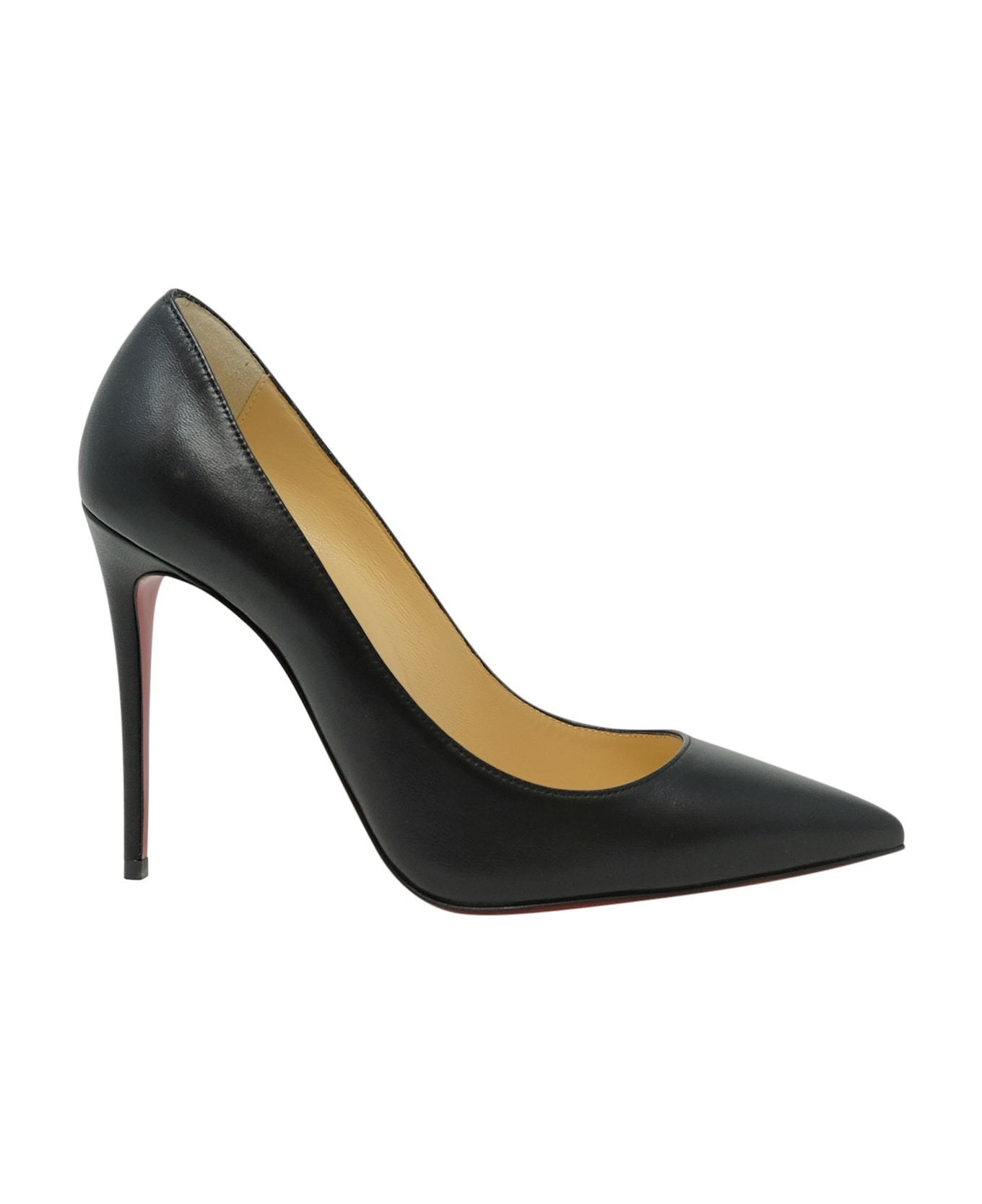 Christian Louboutin Black Leather Kate 100 Pumps
