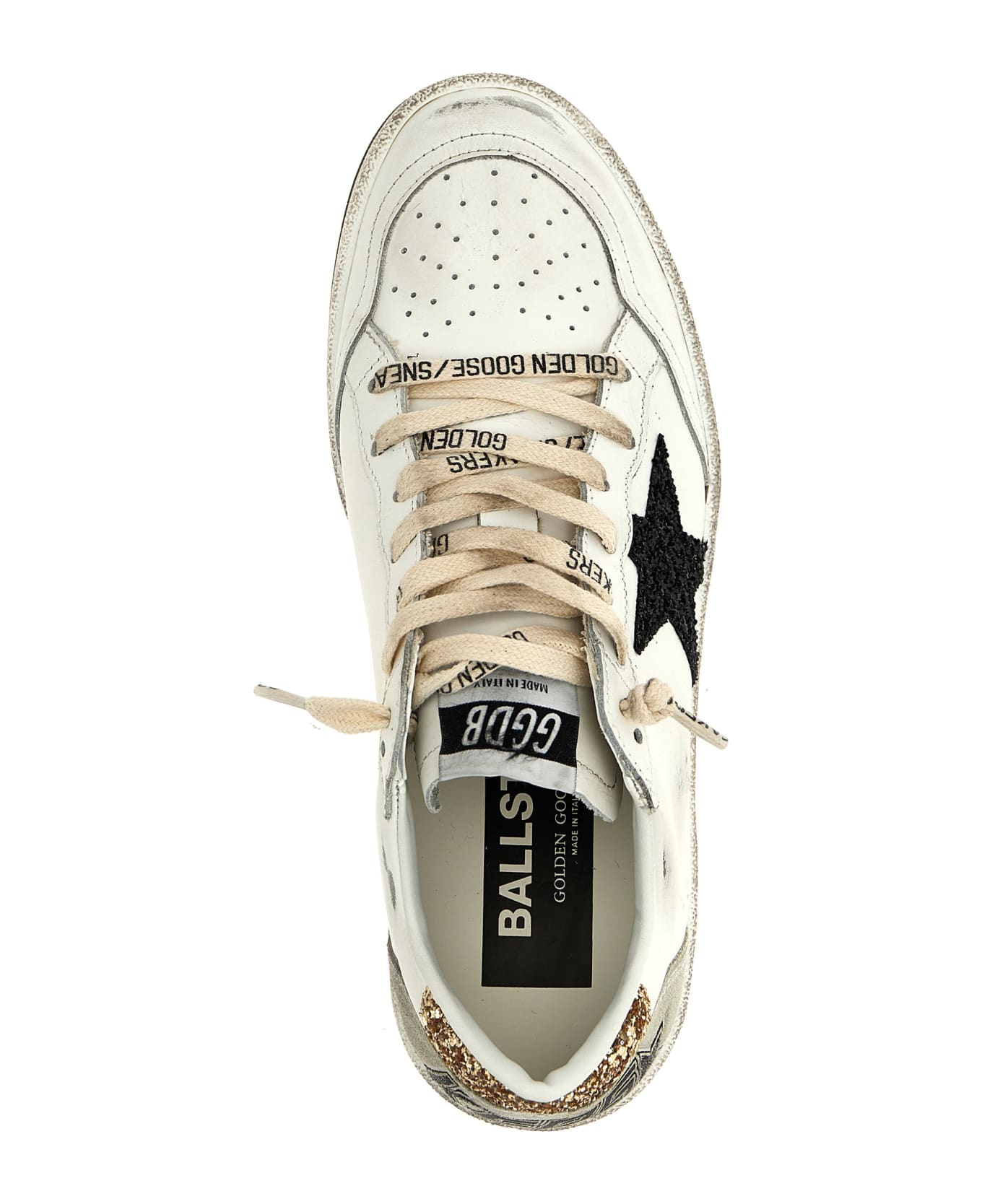 Golden Goose 'ball Star' Sneakers - Bianco