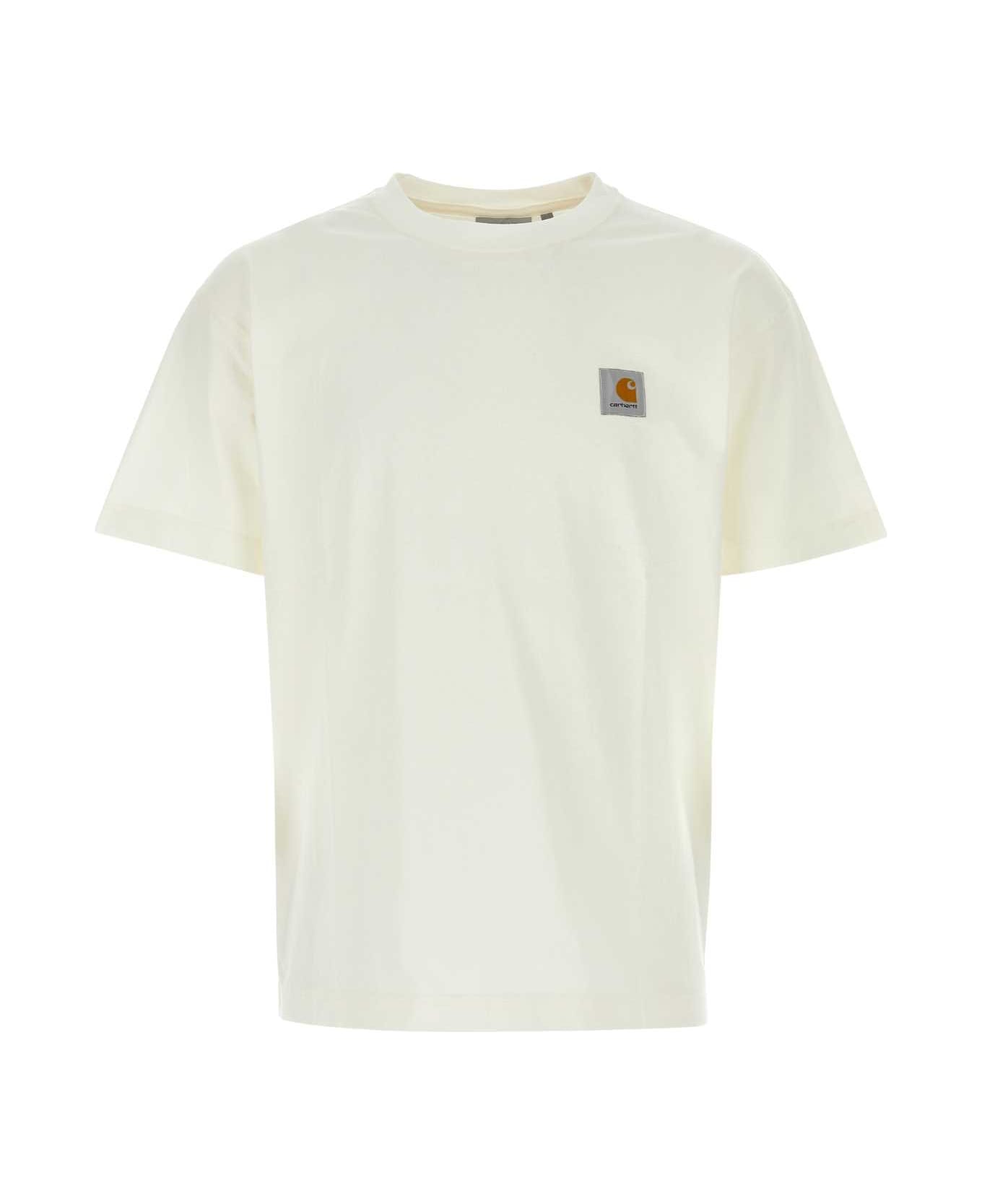Carhartt White Cotton Oversize S/s Nelson T-shirt - WAX