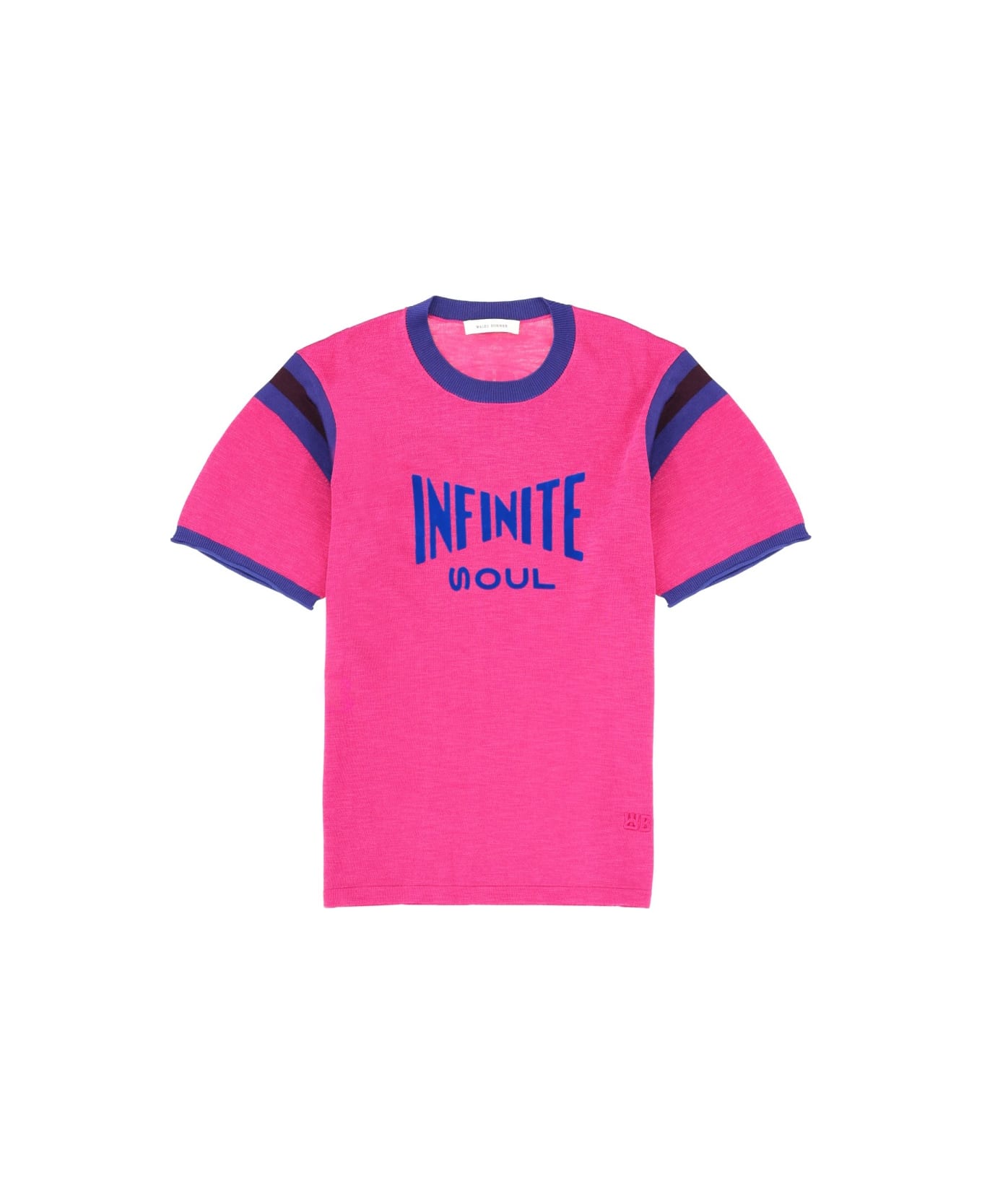 Wales Bonner T-shirt "soul" - FUCHSIA